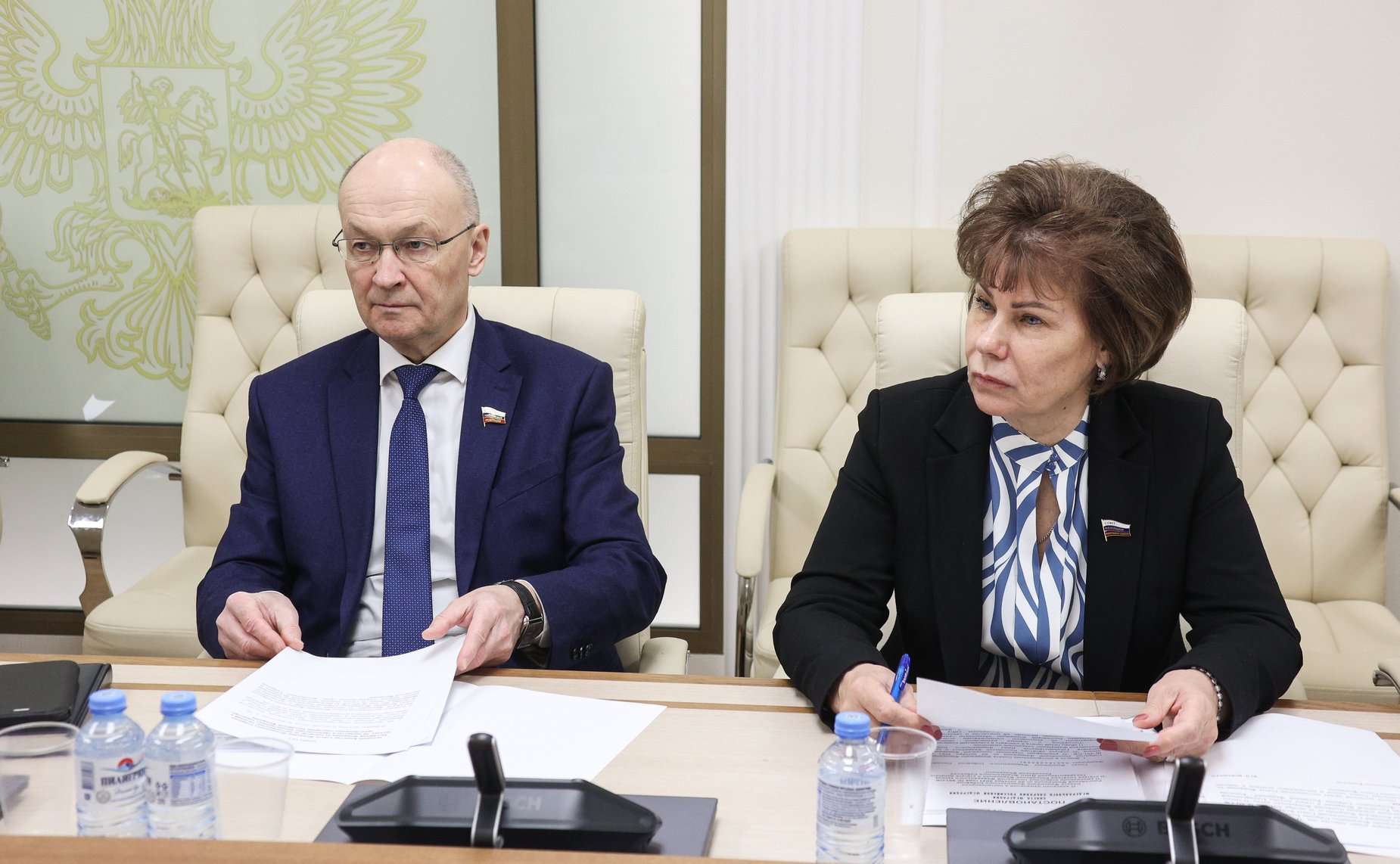 Заседание Комиссии Совета Федерации по контролю за достоверностью сведений о доходах, об имуществе и обязательствах имущественного характера, представляемых сенаторами Российской Федерации, под председательством заместителя Председателя Совета Федерации