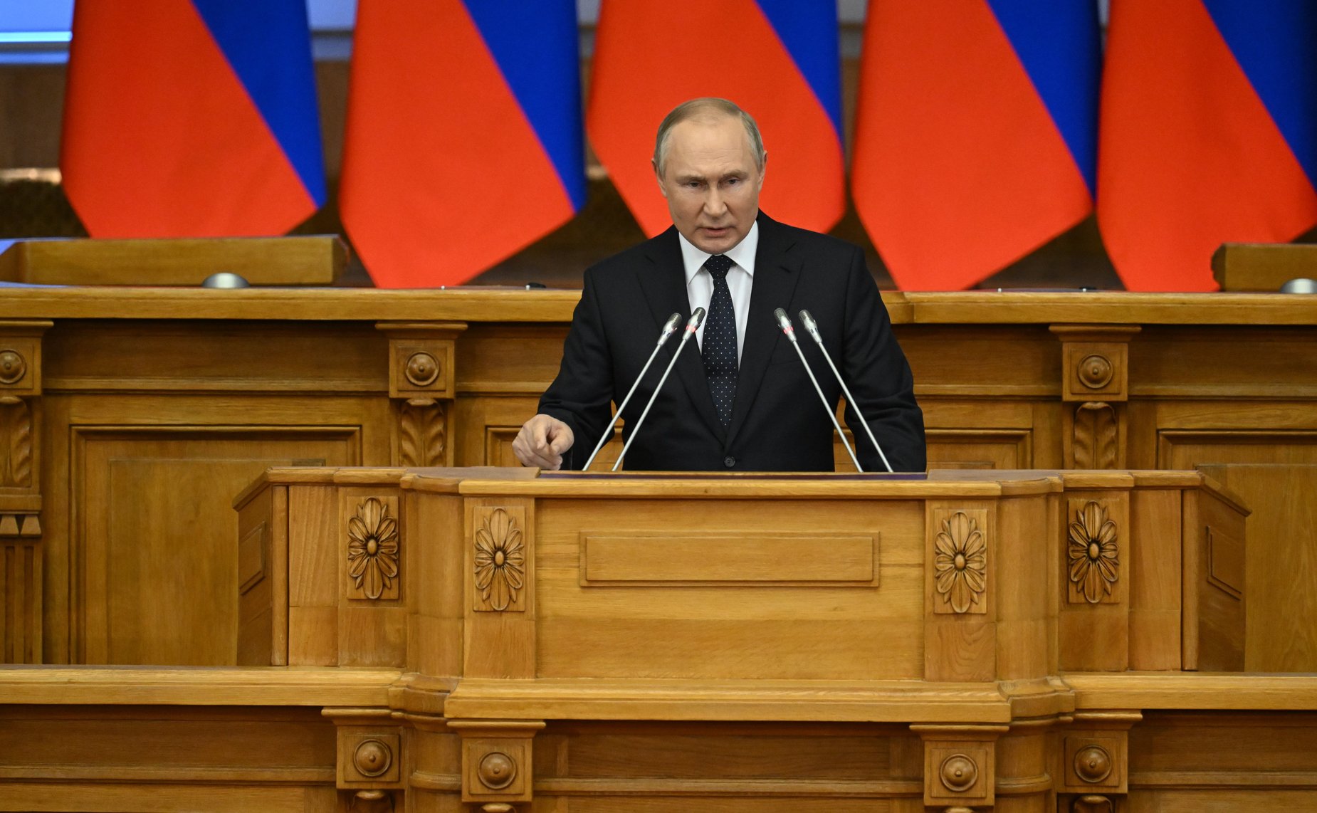 Встреча Президента Российской Федерации Владимира Путина с Советом законодателей Российской Федерации