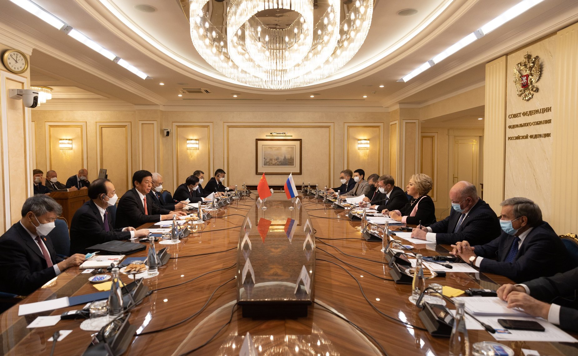 Встреча Председателя Совета Федерации Валентины Матвиенко с Председателем Постоянного комитета Всекитайского собрания народных представителей КНР Ли Чжаньшу