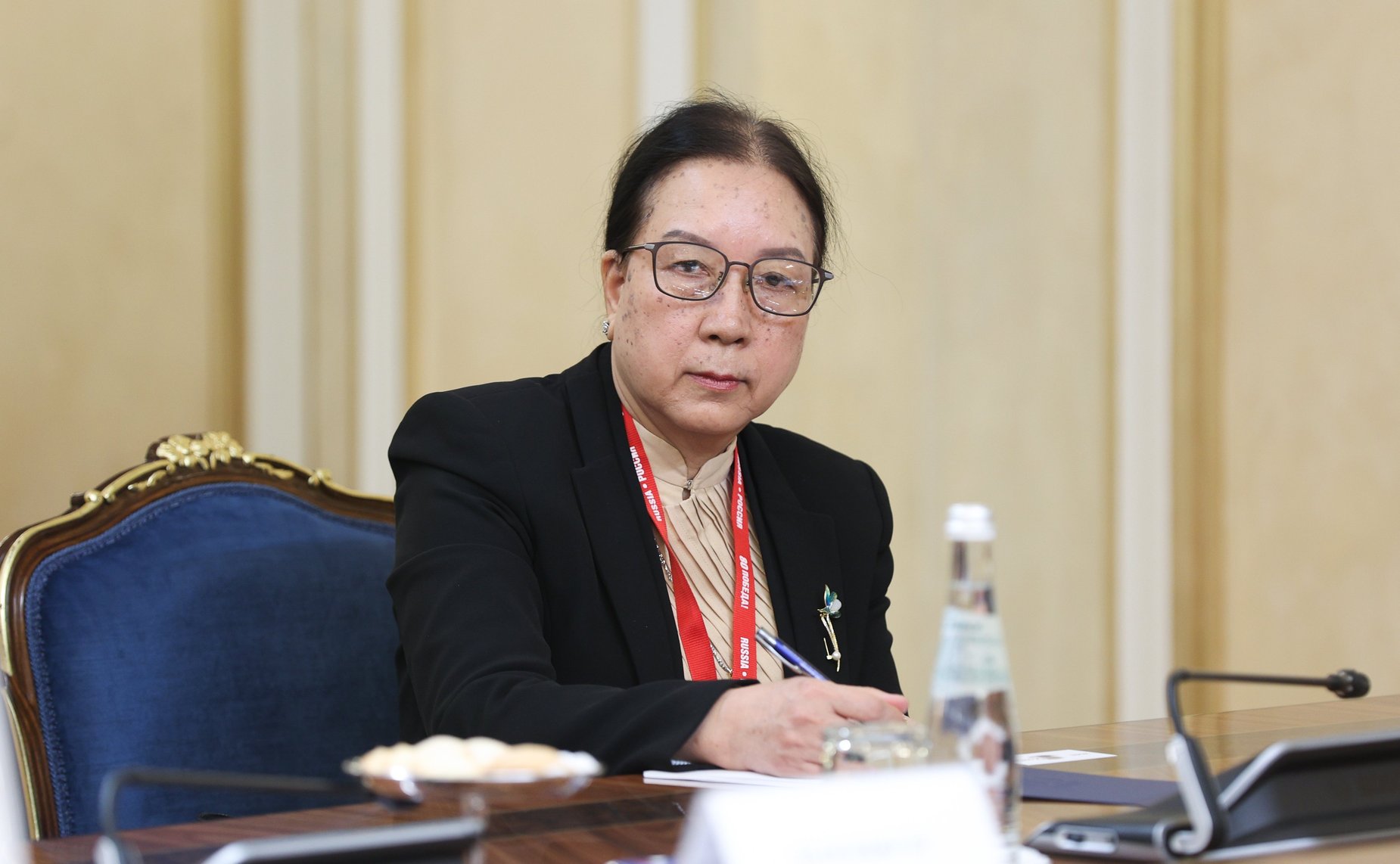 Валентина Матвиенко провела встречу с супругой Председателя Государственного административного совета, Премьер-министра Республики Союз Мьянма Чжу Чжу Хла