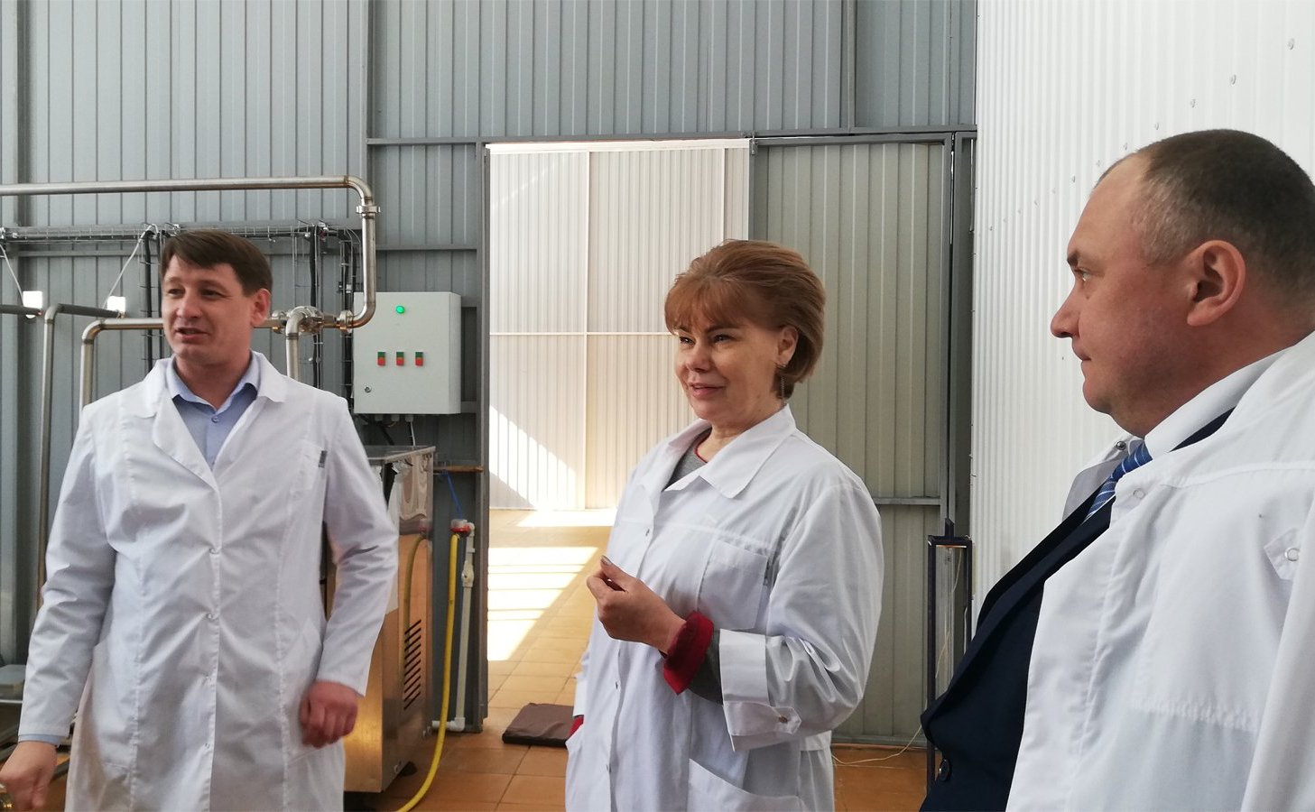 Татьяна Гигель в ходе рабочей командировки по региону встретилась с коллективом Чойского молочного завода