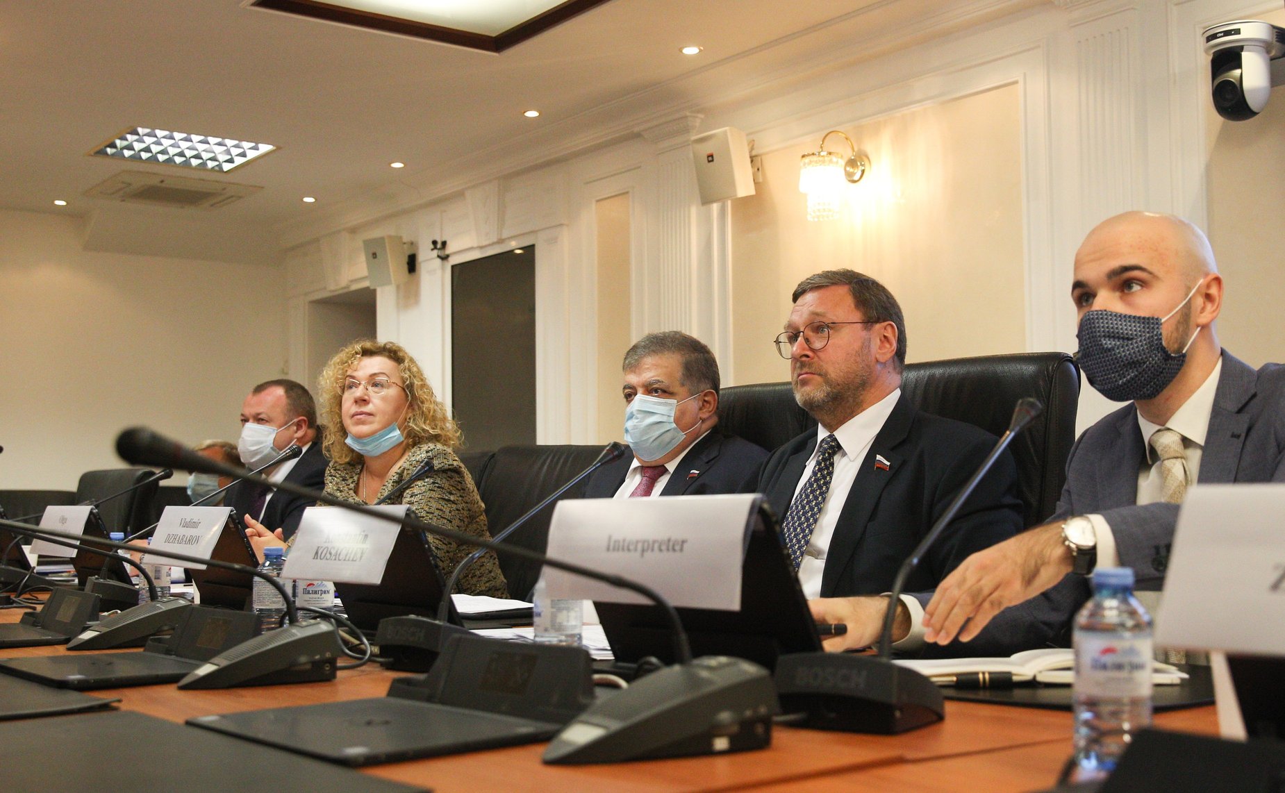 Видеоконференция Комитета СФ по международным делам и Комиссии по иностранным делам и вопросам миграции Сената Итальянской Республики