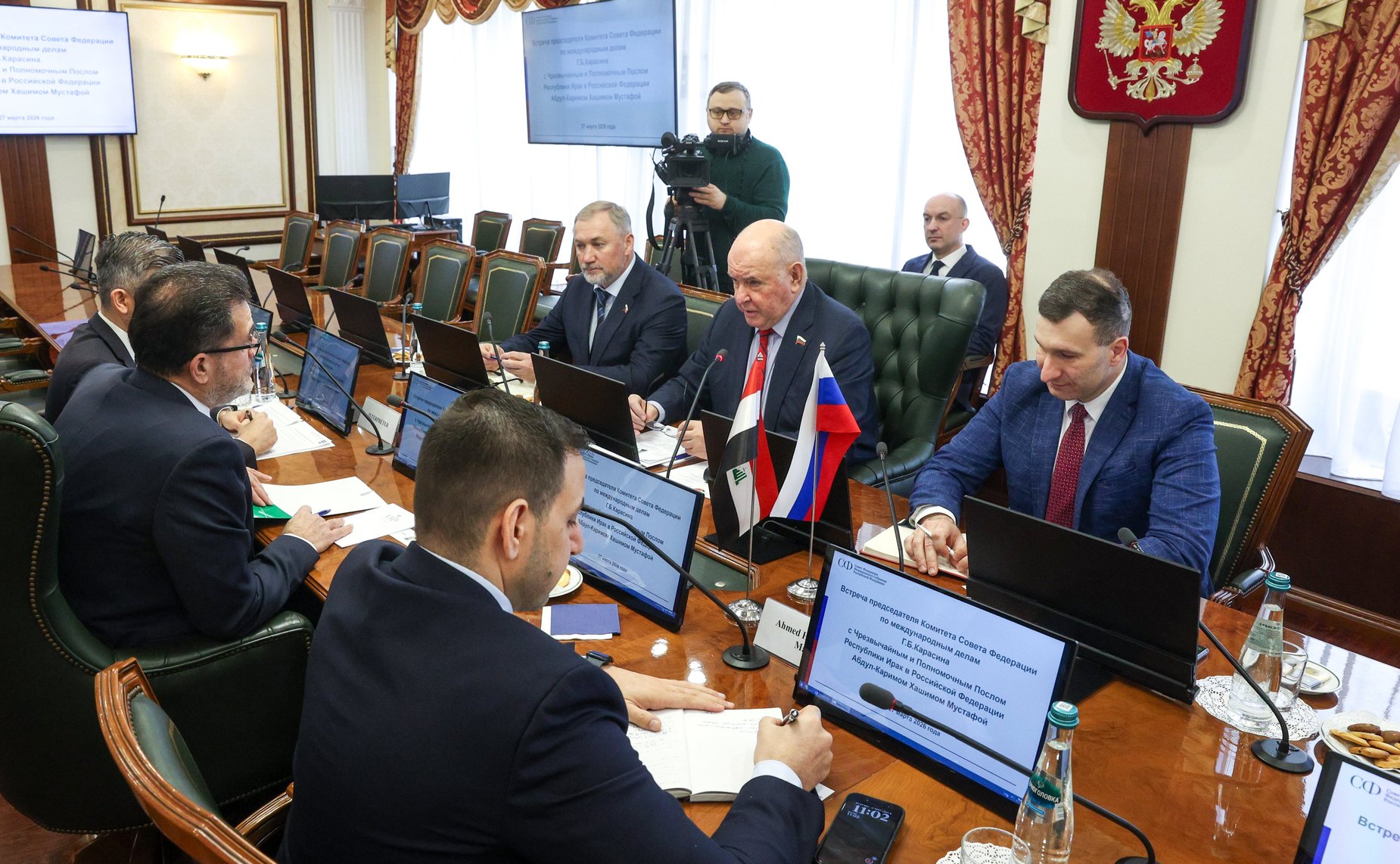 Григорий Карасин принял Чрезвычайного и Полномочного Посла Республики Ирак в Российской Федерации Абдул-Карима Хашима Мустафу