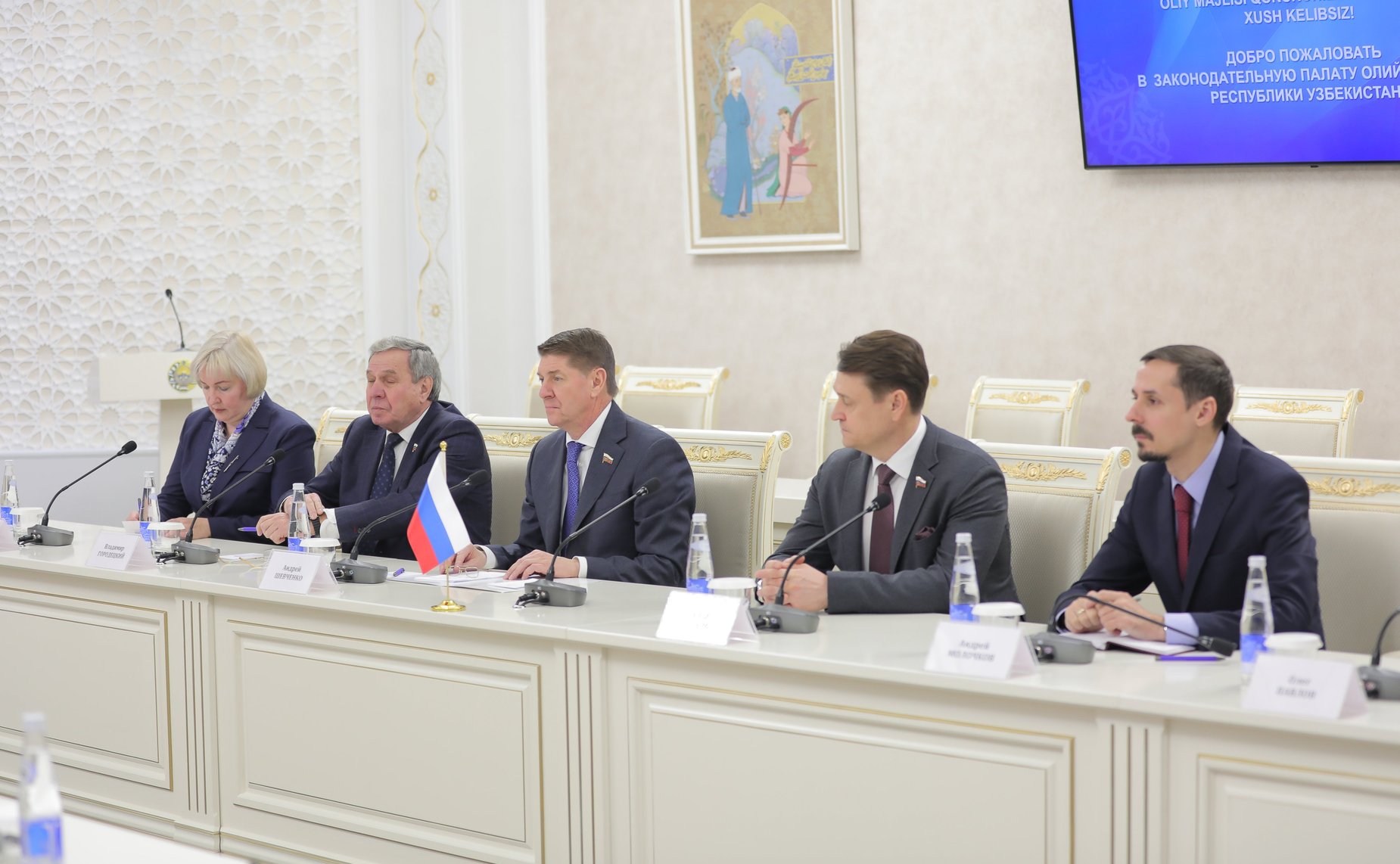 Андрей Шевченко провел беседу с заместителем Председателя Законодательной палаты Олий Мажлиса Республики Узбекистан Рахимом Хакимовым