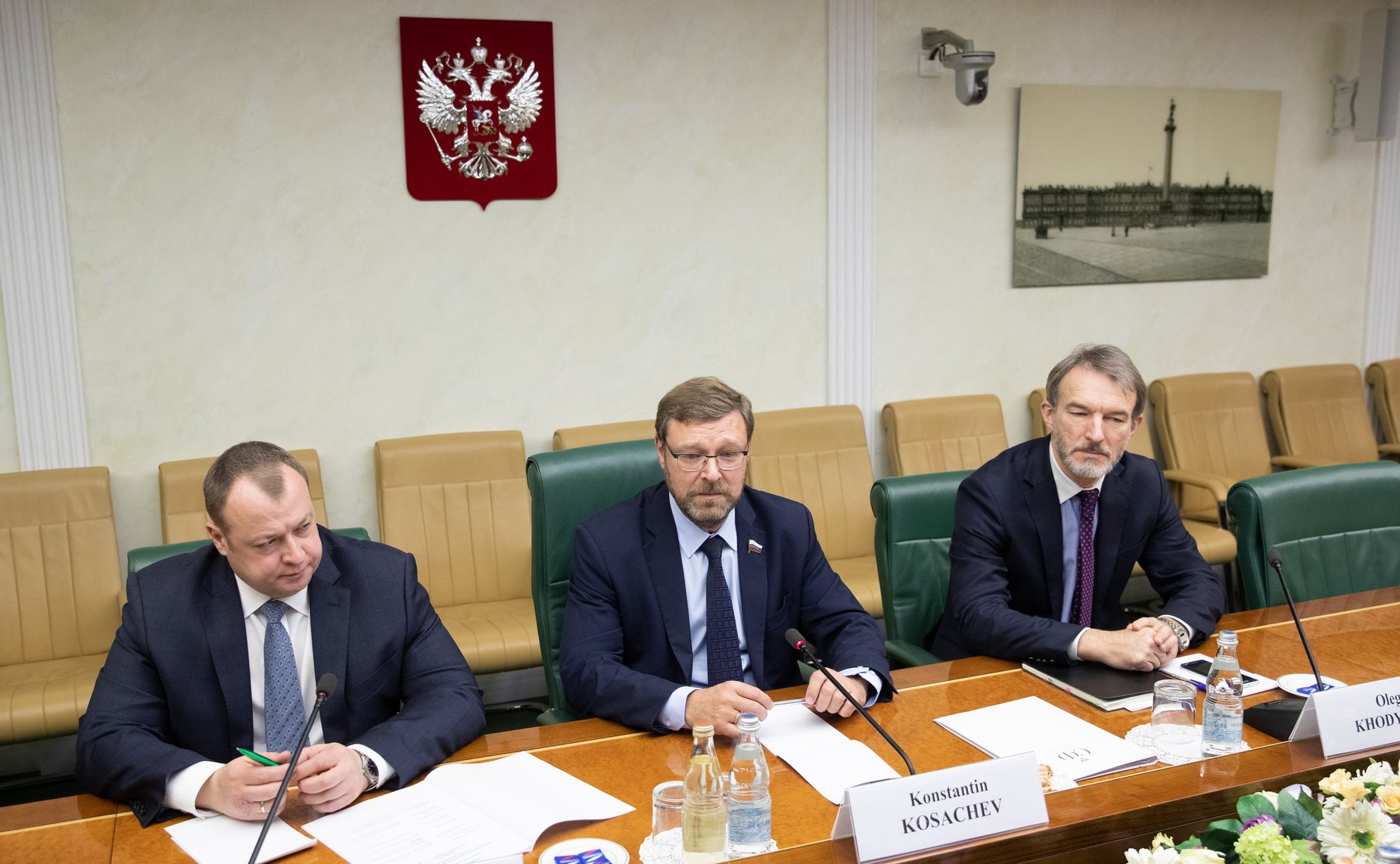 Встреча К. Косачева со специальным представителем Швеции по вопросам урегулирования ситуации на Корейском полуострове К. Херстедтом