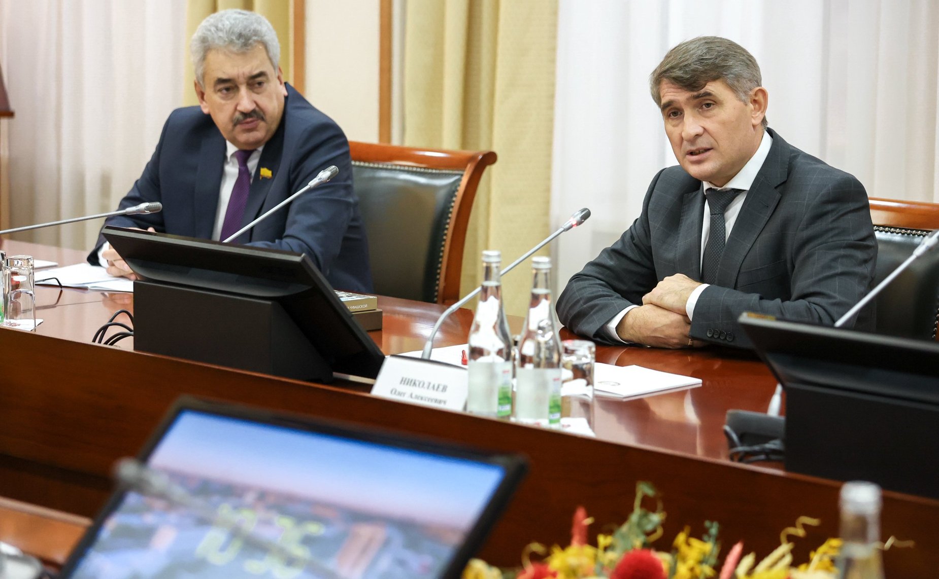 Встреча сенаторов РФ с руководством Чувашской Республики