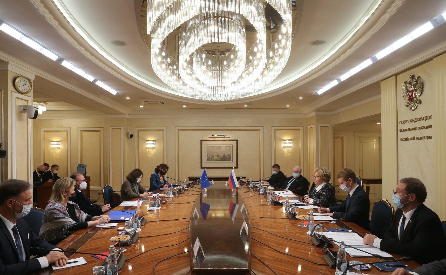 Встреча Председателя Совета Федерации Валентины Матвиенко с Председателем Парламентской ассамблеи Совета Европы Хендриком Дамсом