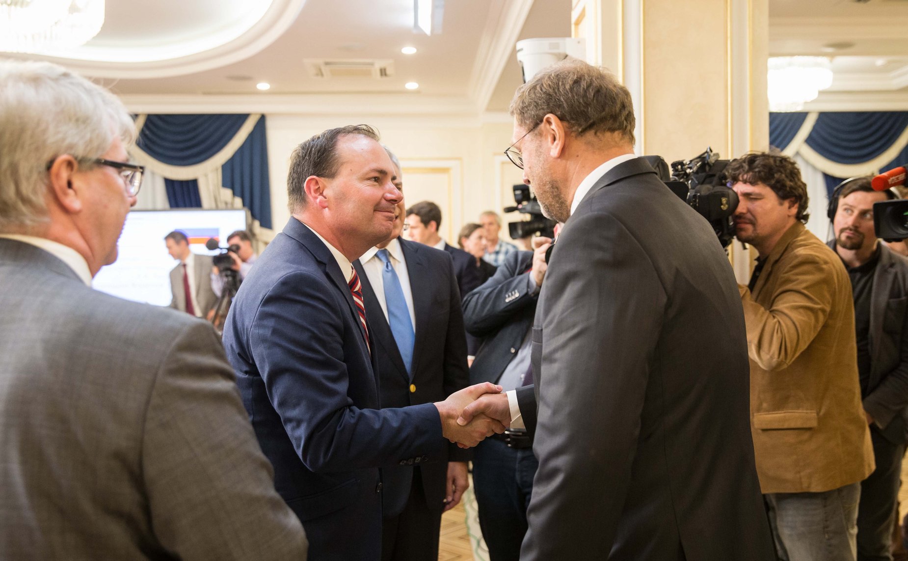 Встреча председателя Комитета СФ по международным делам Константина Косачева с американским сенатором-республиканцем Майклом Ли