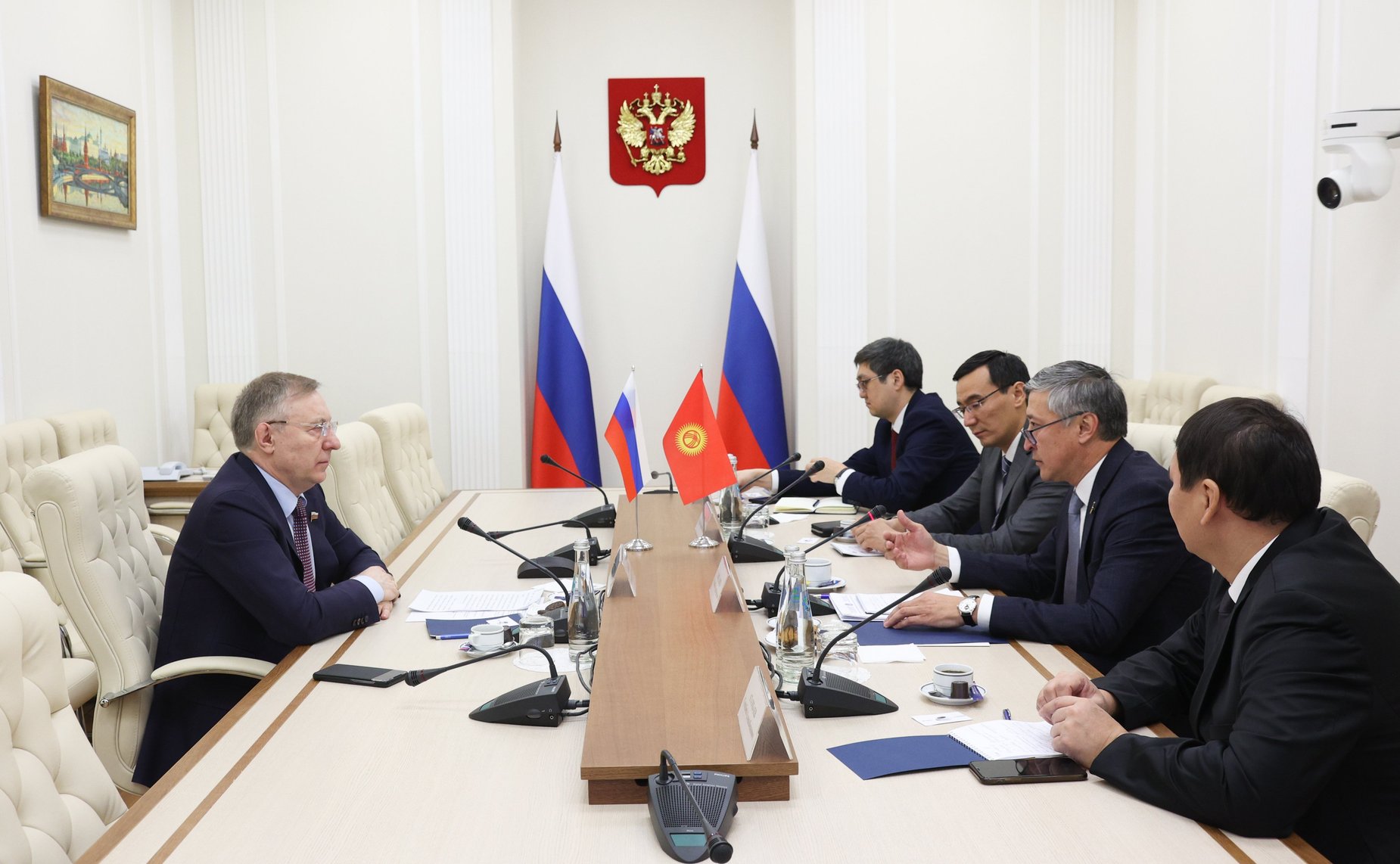 Встреча первого заместителя председателя Комитета СФ по социальной политике Александра Варфоломеева с заместителем Председателя Жогорку Кенеша Киргизской Республики