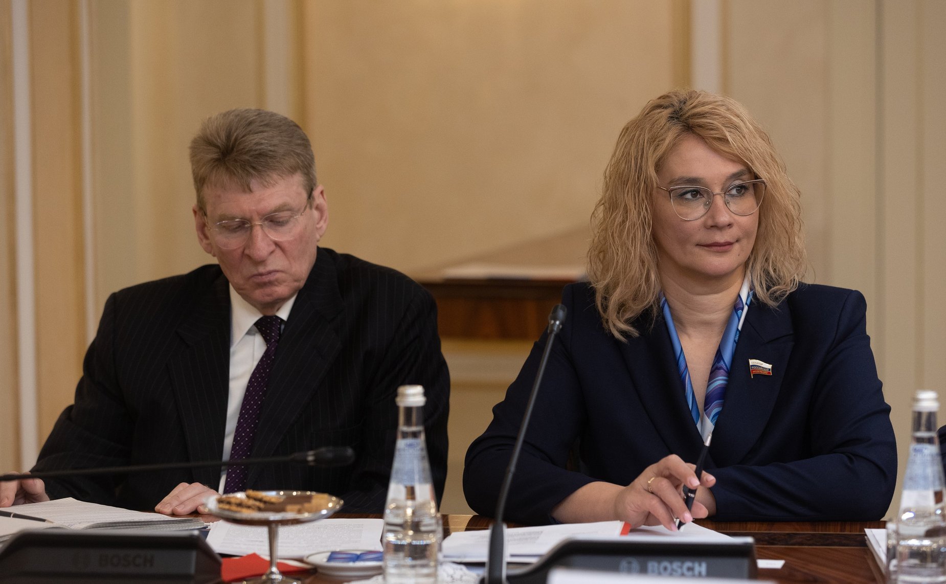 Встреча Председателя СФ Валентины Матвиенко с Председателем Жогорку Кенеша Киргизской республики