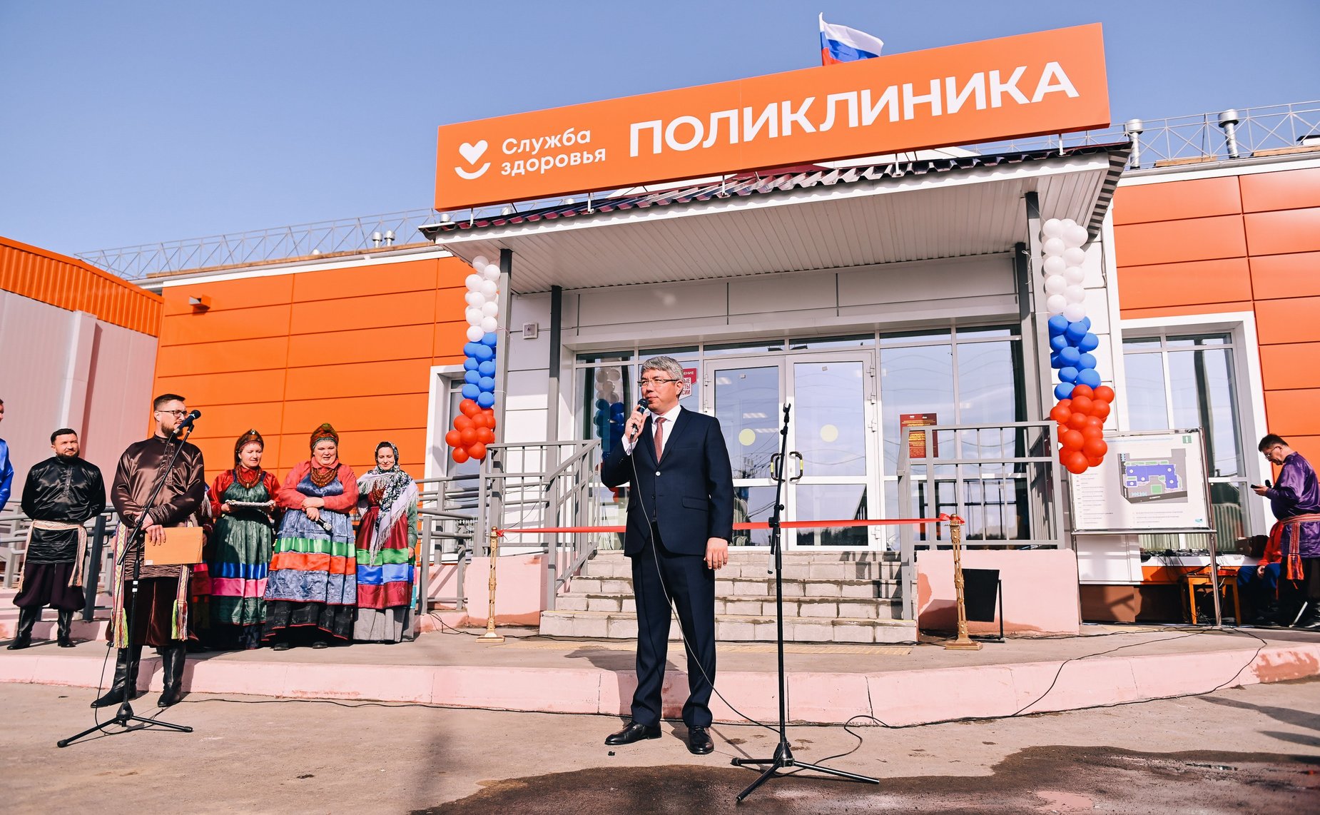 Церемония открытия новой поликлиники в Тарбагатайском районе