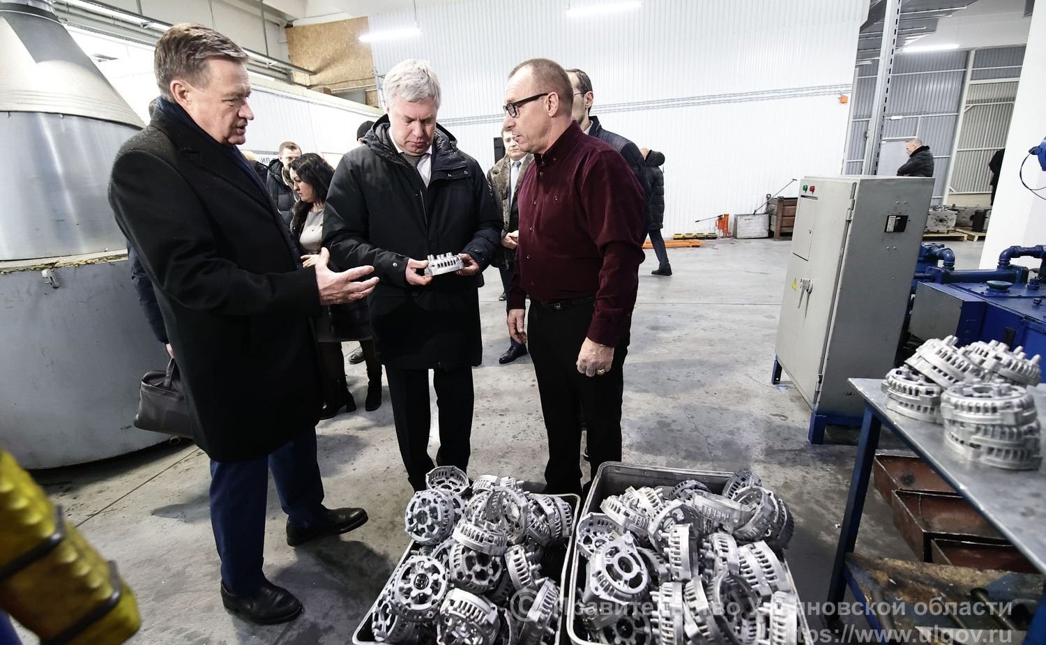 Сергей Рябухин совместно с губернатором Алексеем Русских посетили Димитровградский вентильный завод