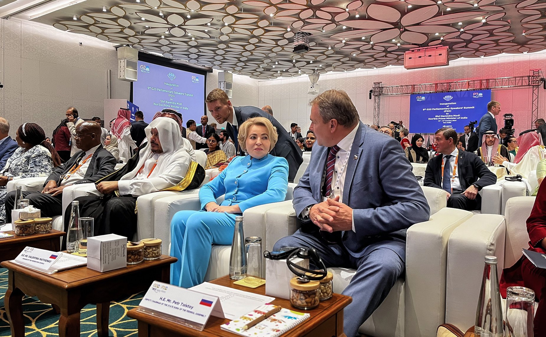 Делегация Федерального Собрания РФ во главе с Председателем Совета Федерации Валентиной Матвиенко принимает участие в девятом Саммите председателей парламентов государств «Группы двадцати»