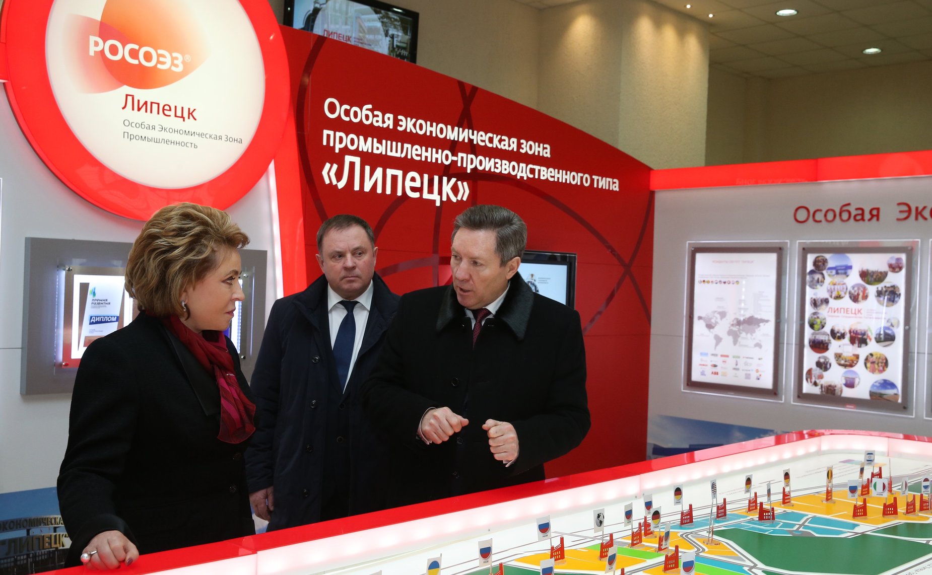 В. Матвиенко посетила ОЭЗ промышленно-производственного типа «Липецк»
