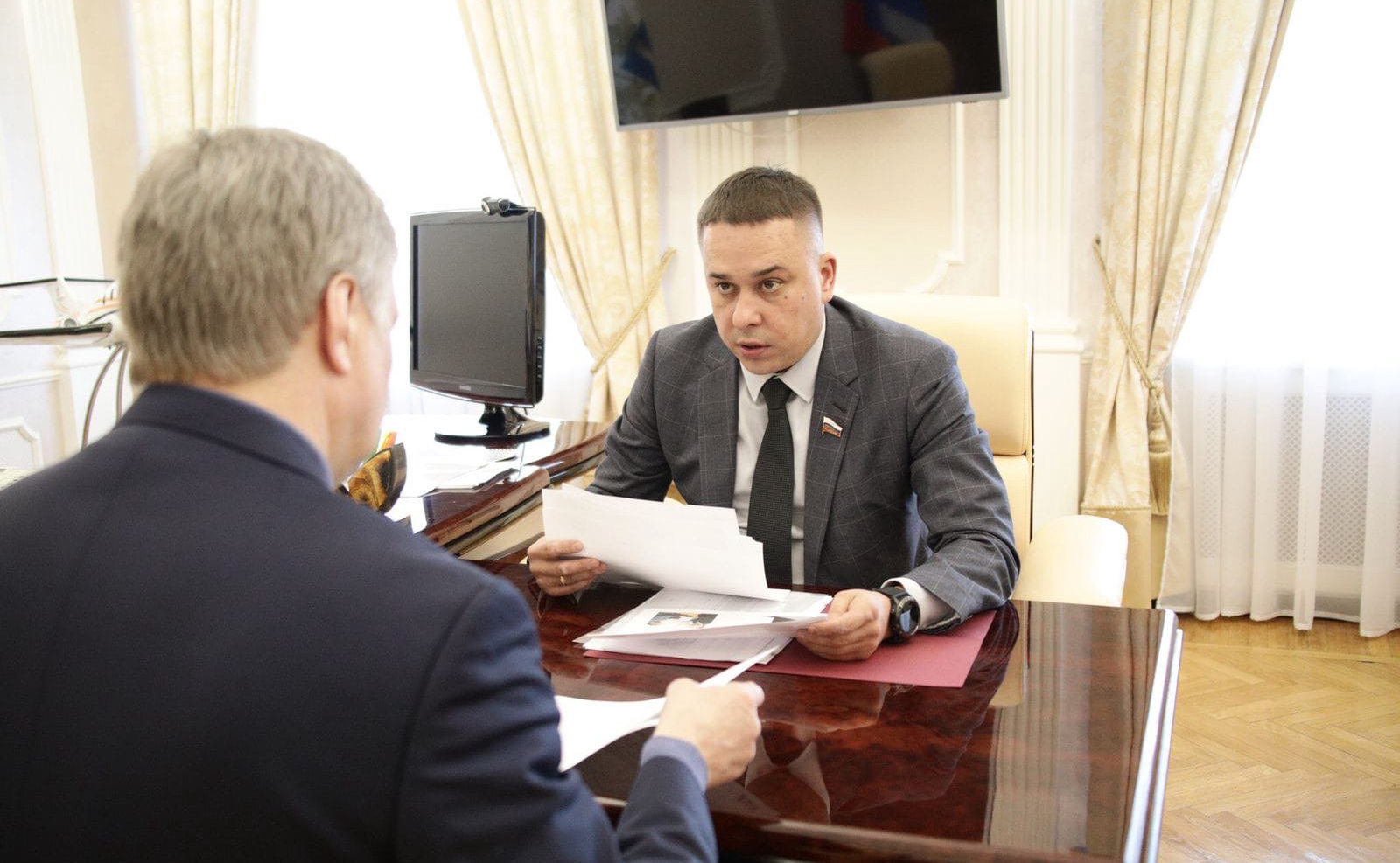 Встреча Айрата Гибатдинова с губернатором Ульяновской области Алексеем Русских