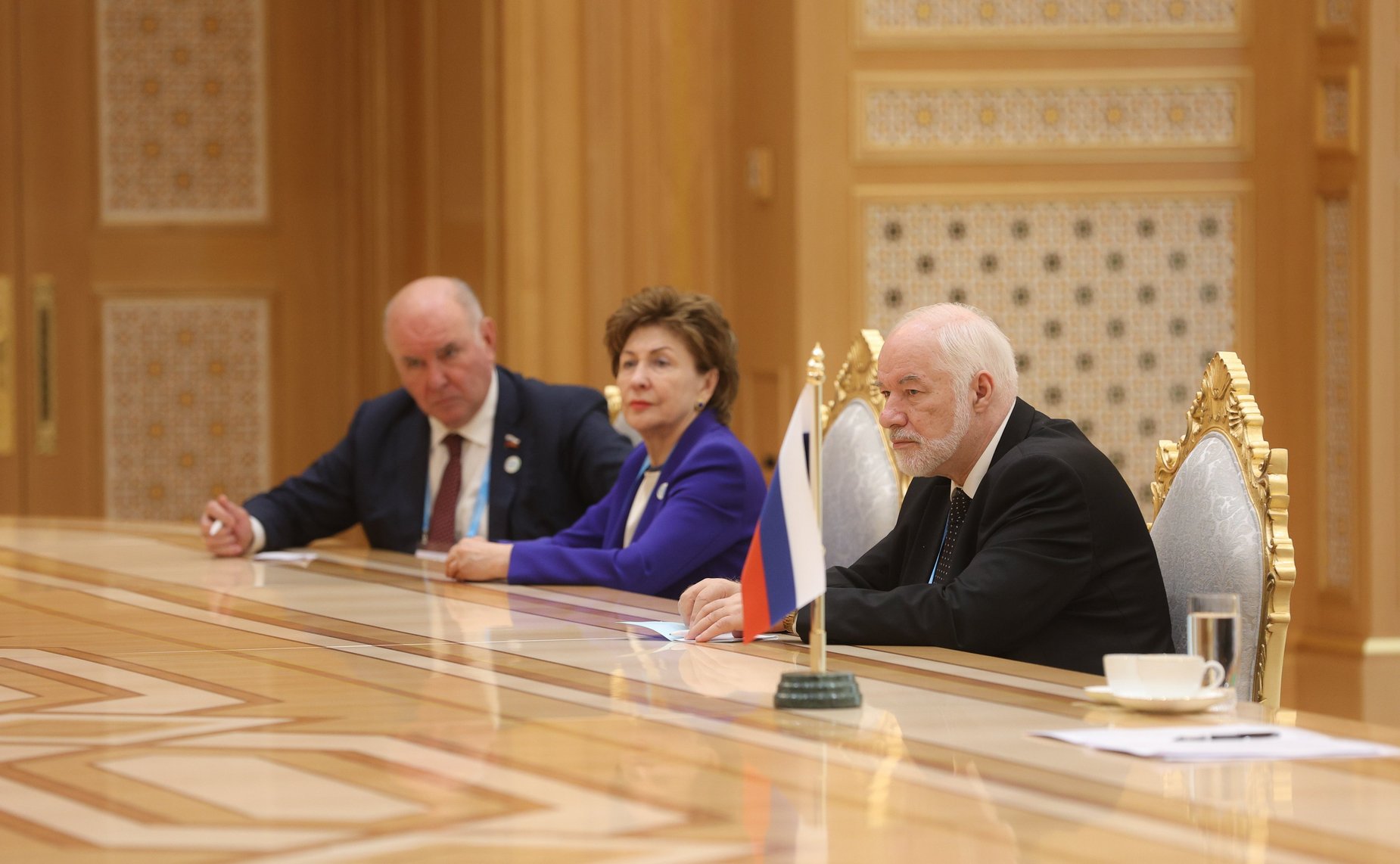 Встреча Председателя Совета Федерации Валентины Матвиенко с Председателем Халк Маслахаты Милли Генгеша Туркменистана Гурбангулы Бердымухамедовы