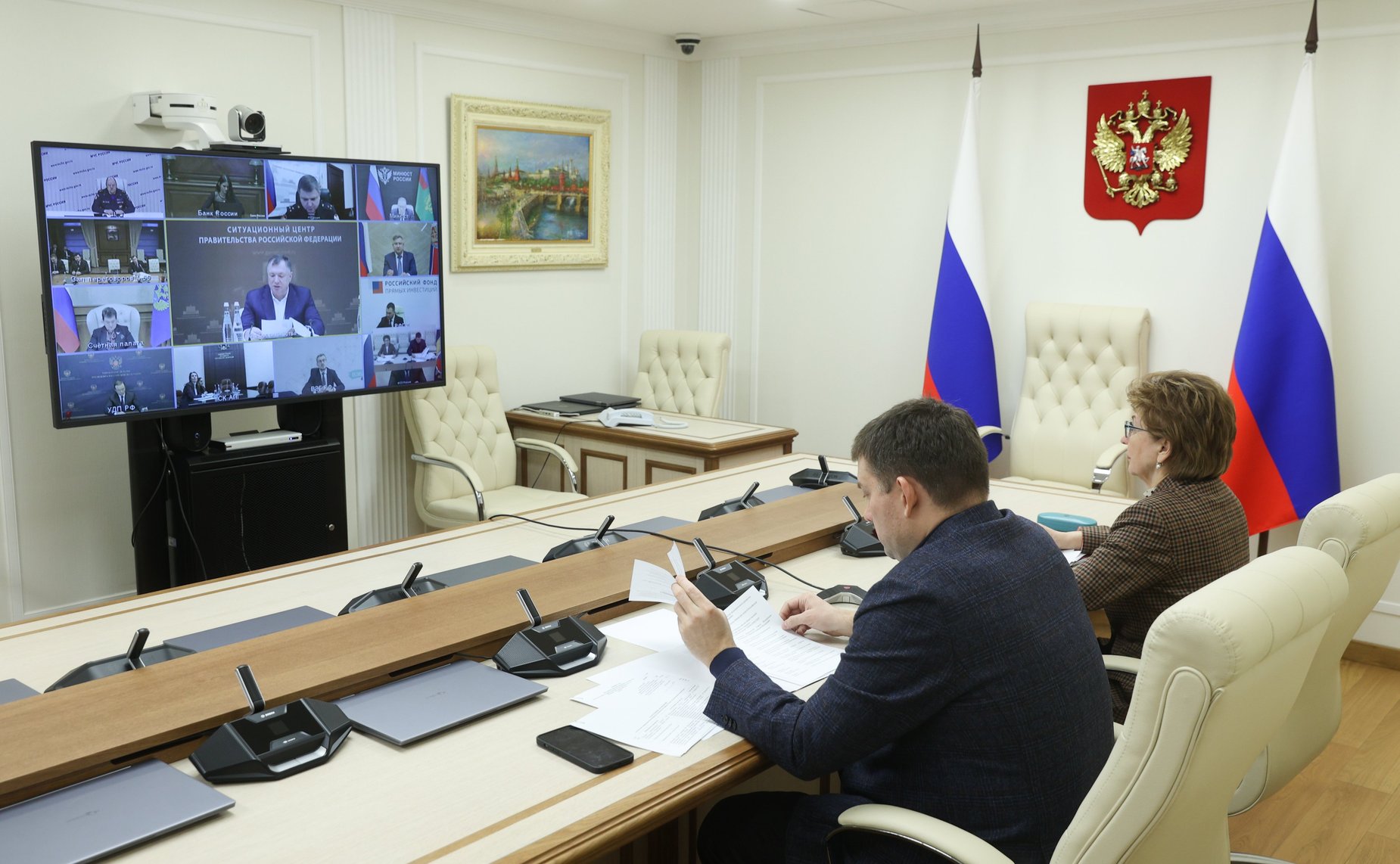 Заместители Председателя Совета Федерации Николай Журавлев и Галина Карелова приняли участие в заседании организационного комитета по подготовке и проведению XIV Международного экономического форума «Россия — Исламский мир: KazanForum 2023»