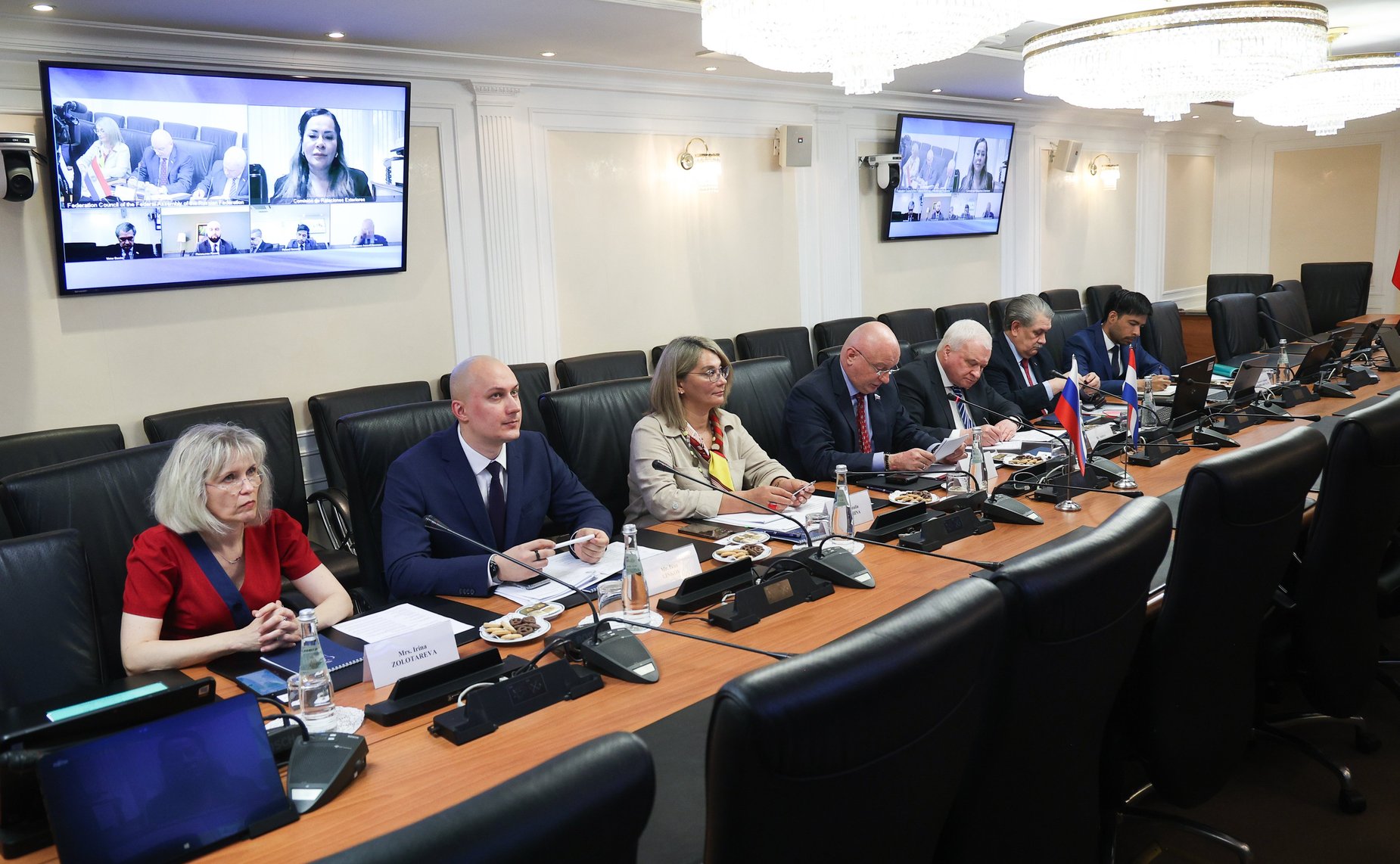 Встреча группы по сотрудничеству Совета Федерации с парламентами стран Латинской Америки и группы дружбы с Россией Палаты сенаторов Национального конгресса Республики Парагвай