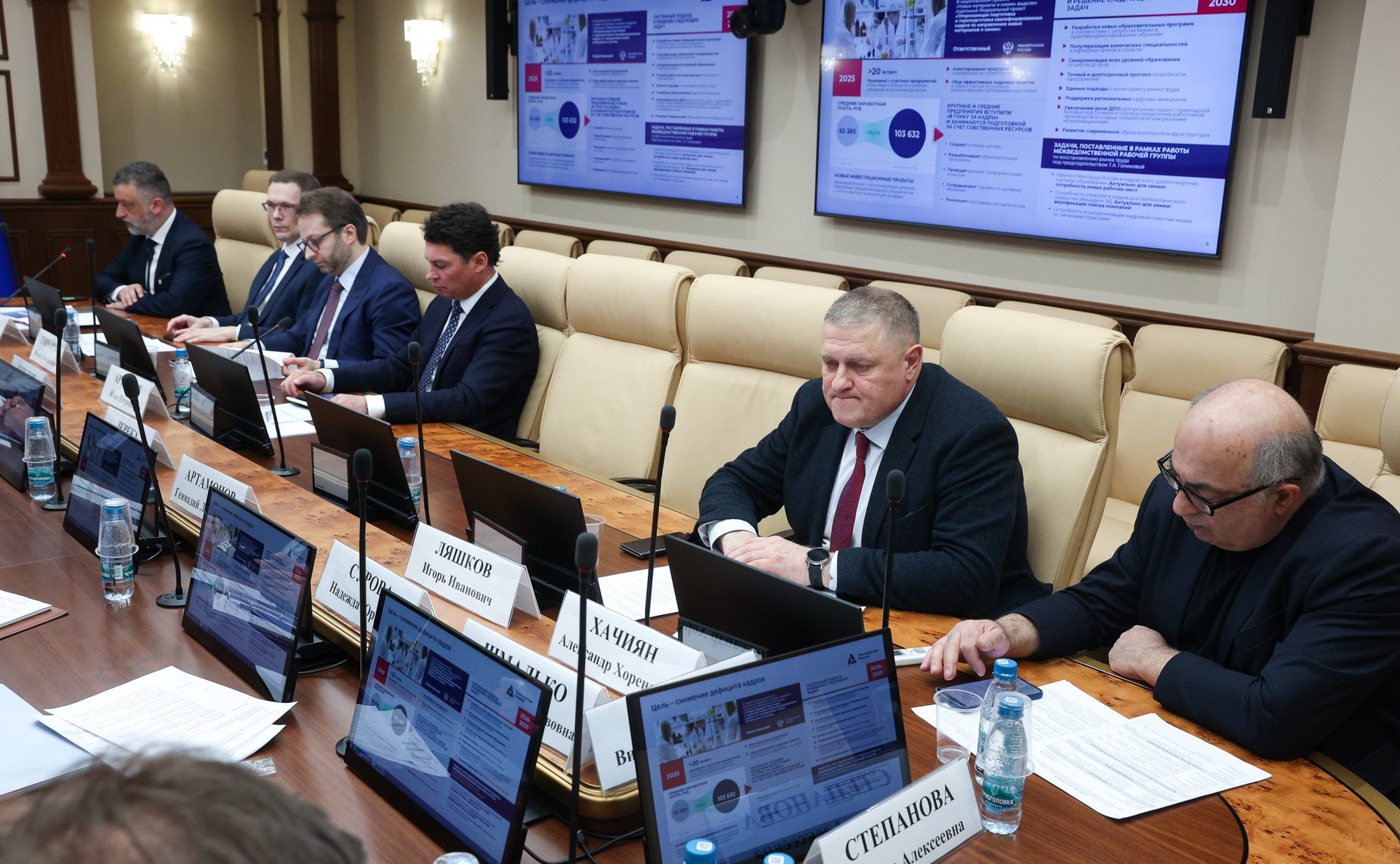 Круглый стол Комитета Совета Федерации по экономической политике на тему «Актуальные вопросы реализации национального проекта «Новые материалы и химия» в части малотоннажной химии. Подготовка кадров»