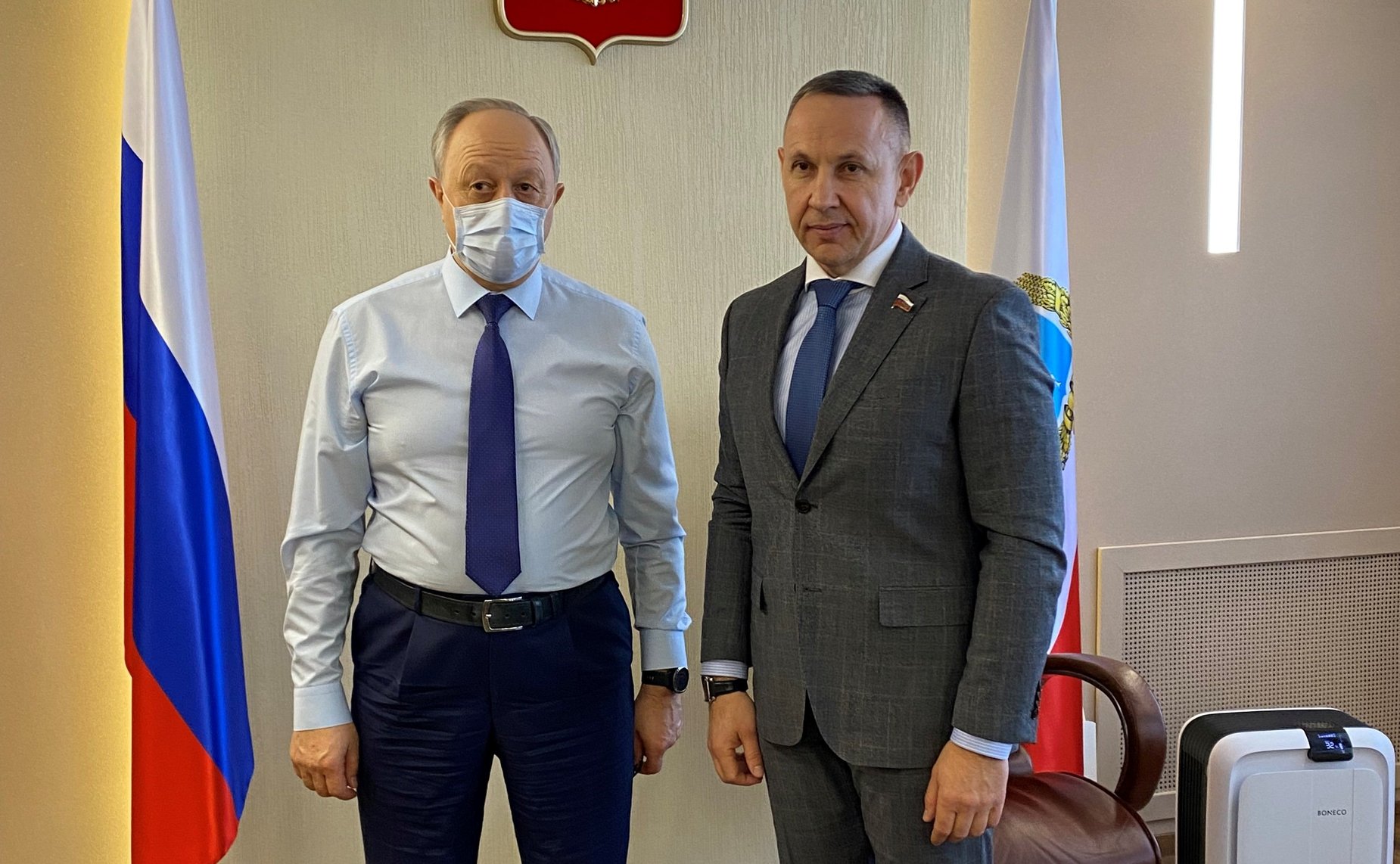 Олег Алексеев в ходе рабочей поездки в регион встретился с губернатором области Валерием Радаевым