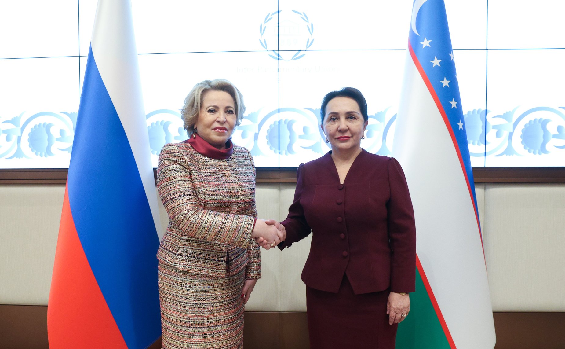 Председатель Совета Федерации Валентина Матвиенко провела встречу с Председателем Сената Олий Мажлиса Республики Узбекистан Танзилой Нарбаевой