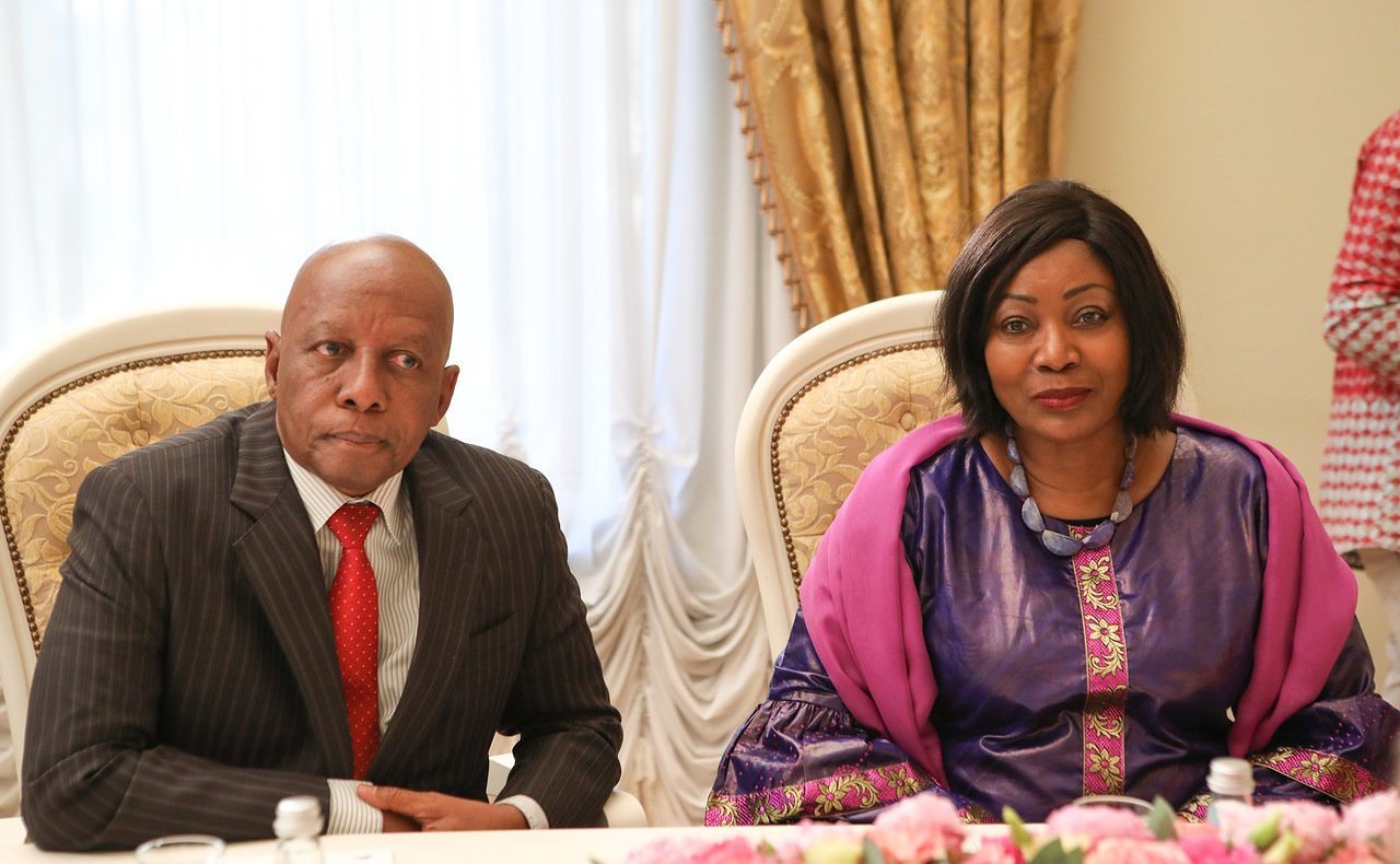 Встреча В. Матвиенко с супругой Президента Гвинейской Республики, главой Фонда защиты материнского и детского здоровья Джене Кабой Конде