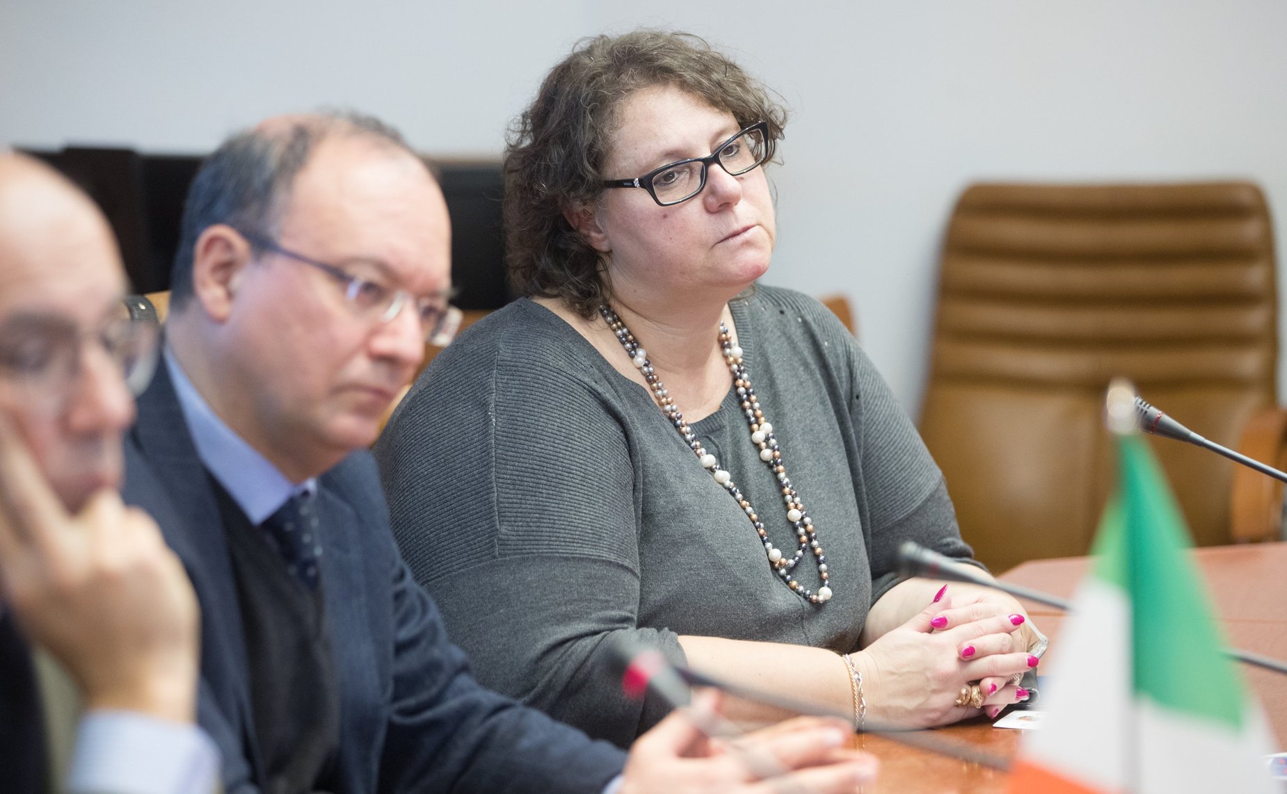 Встреча А. Башкина с ректором Туринского университета Д. Айани