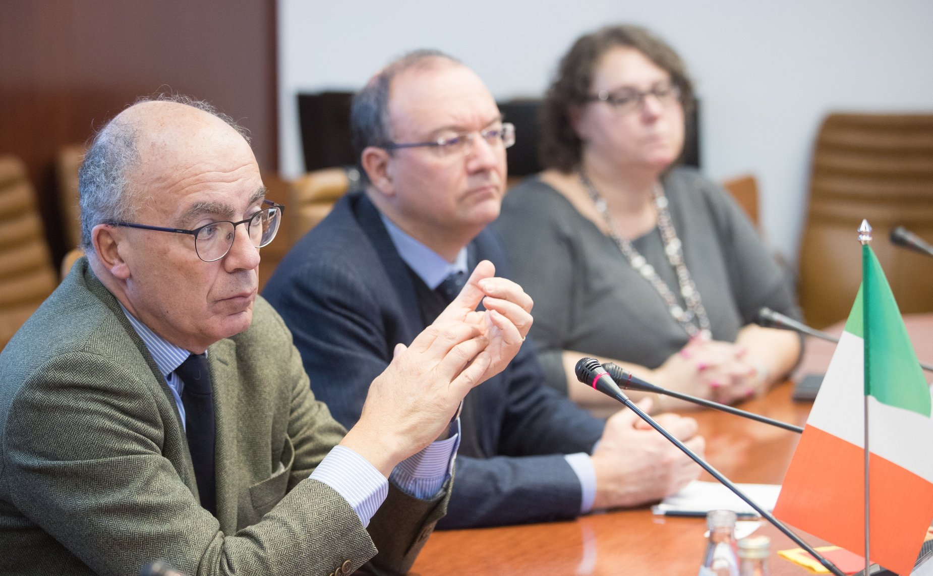 Встреча А. Башкина с ректором Туринского университета Д. Айани