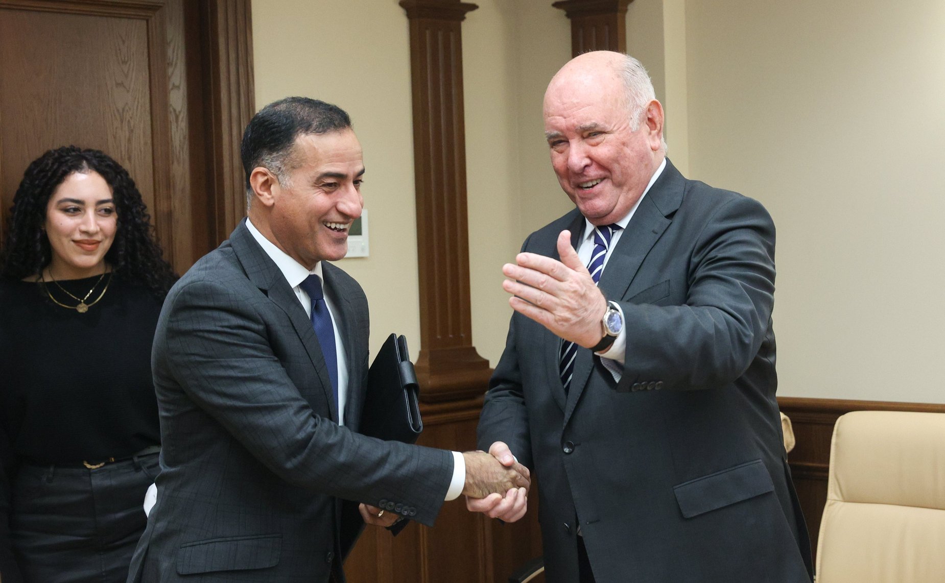 Встреча Григория Карасина с Чрезвычайным и Полномочным Послом Арабской Республики Египет в Российской Федерации