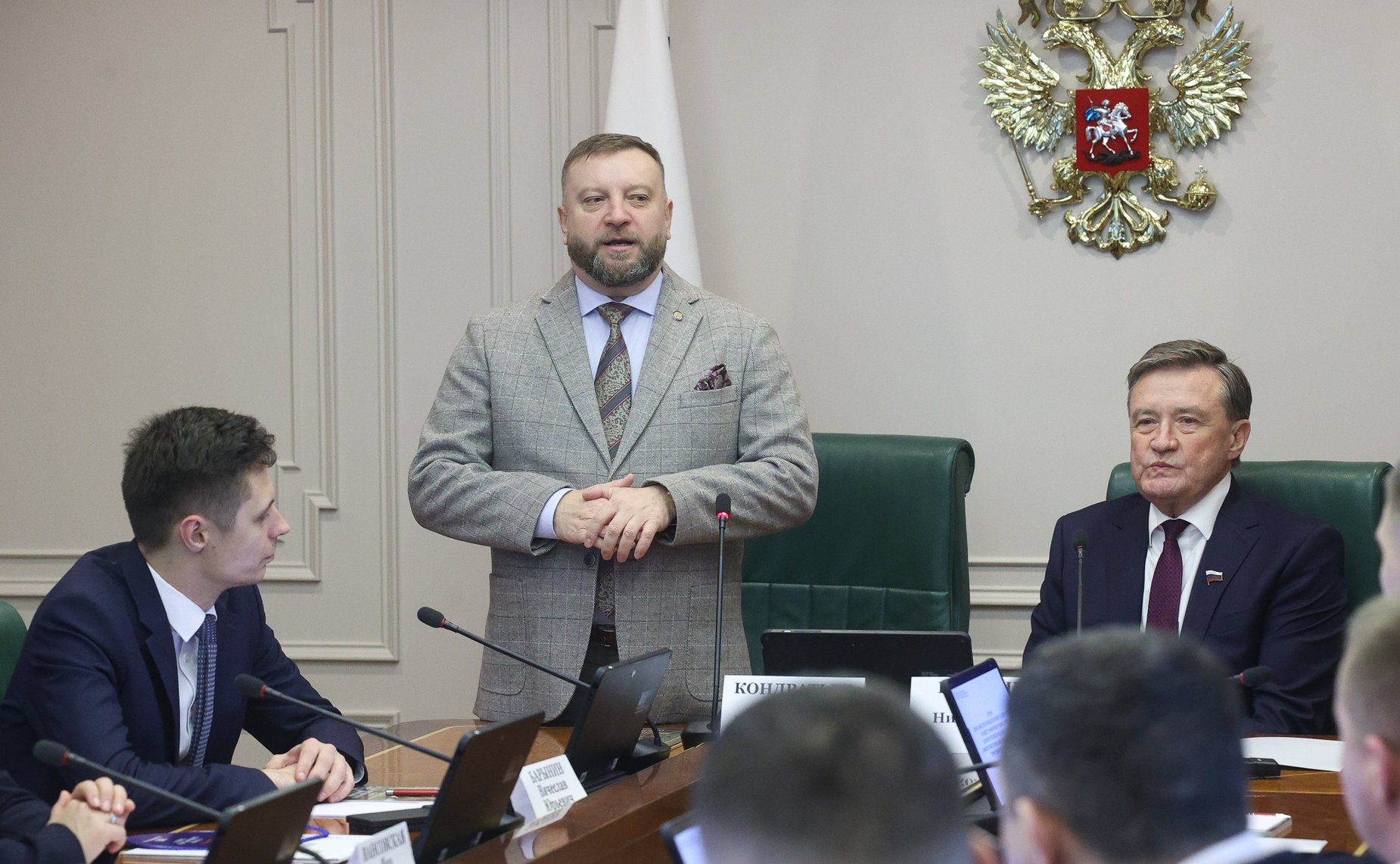 Встреча сенаторов Сергея Рябухина и Алексея Кондратьева с участниками программы «Герои Симбирской земли»