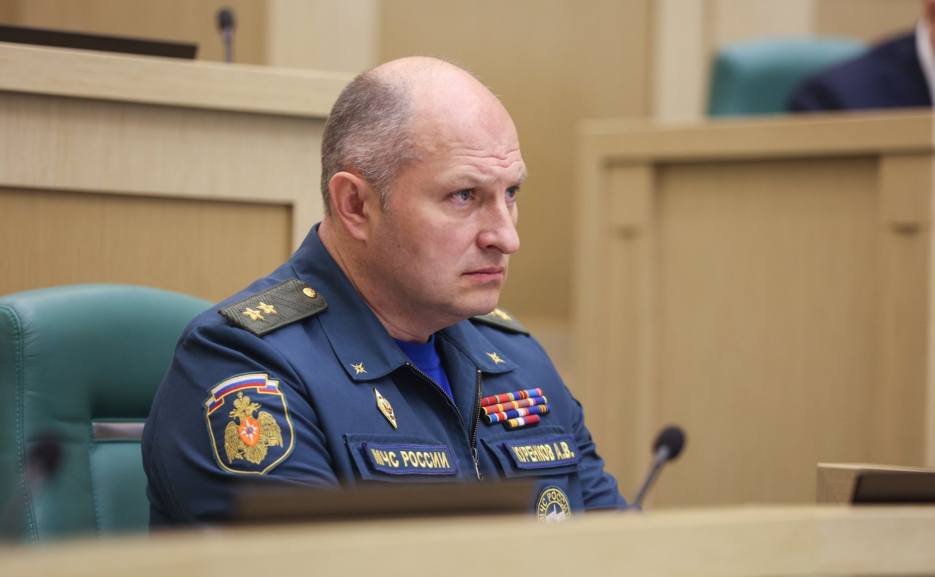 Министр Российской Федерации по делам гражданской обороны, чрезвычайным ситуациям и ликвидации последствий стихийных бедствий Александр Куренков