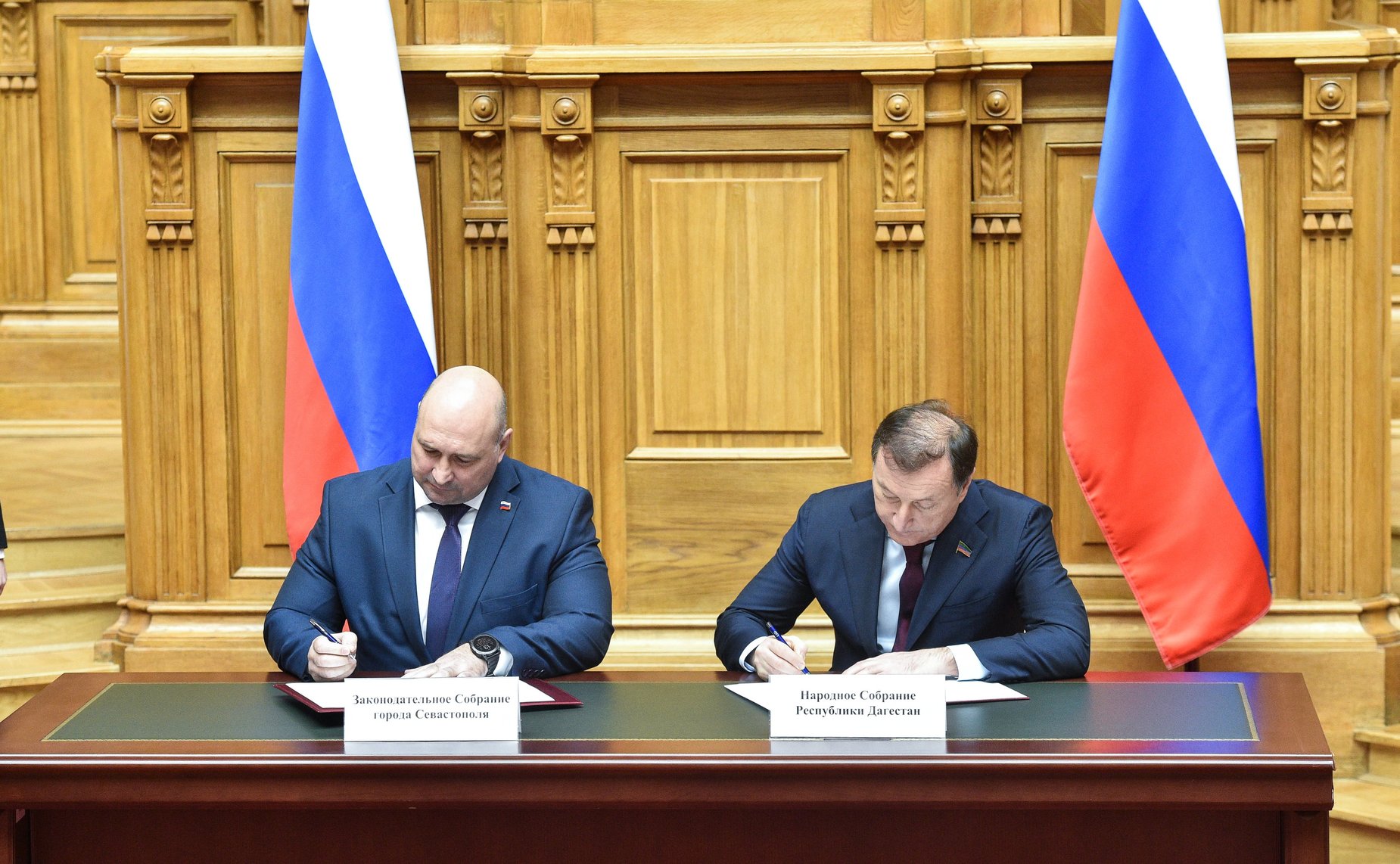 Церемонии подписания соглашений о сотрудничестве между законодательными (представительными) органами власти субъектов РФ
