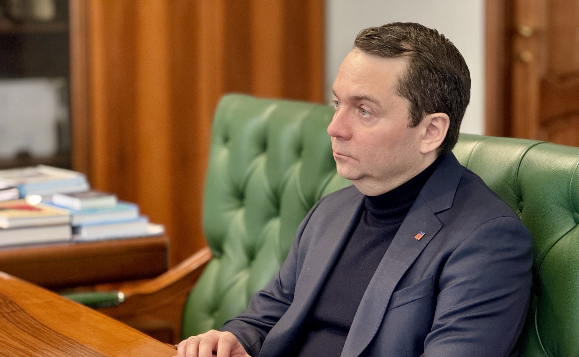 Встреча Елены Дягилевой с губернатором Мурманской области Андреем Чибисоим