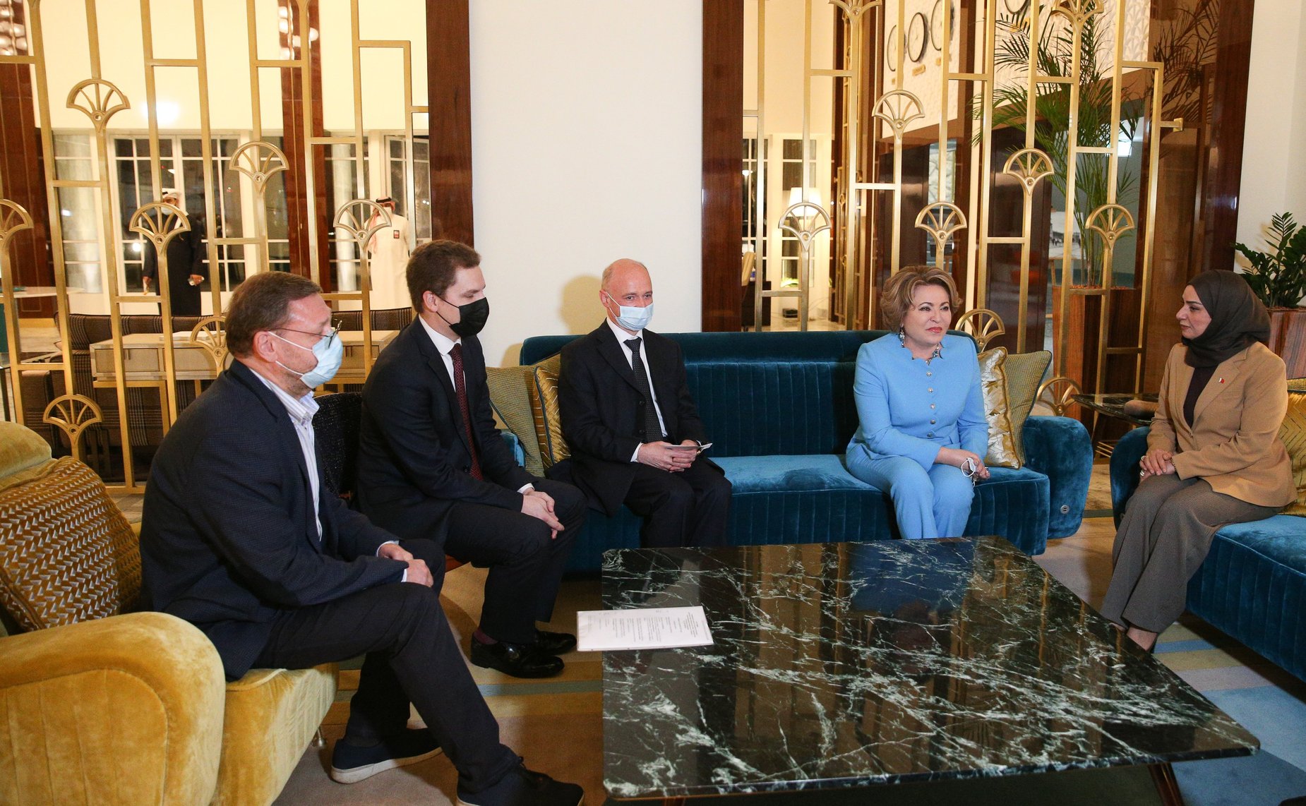 Встреча Председателя Совета Федерации Валентины Матвиенко с Председателем Палаты депутатов Национального собрания Королевства Бахрейн Фаузией Абдалла Зейнал