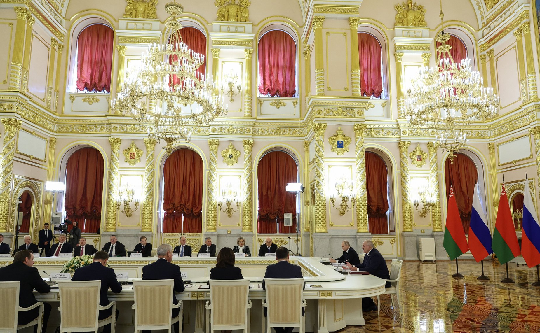 Председатель СФ Валентина Матвиенко приняла участие в заседании Высшего Государственного Совета Союзного государства