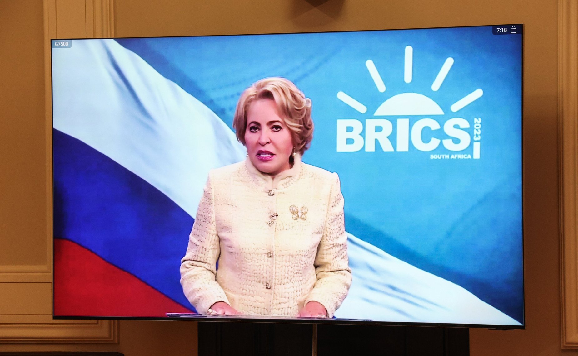 Выступление Председателя Совета Федерации Валентины Матвиенко на IX Парламентском форуме БРИКС