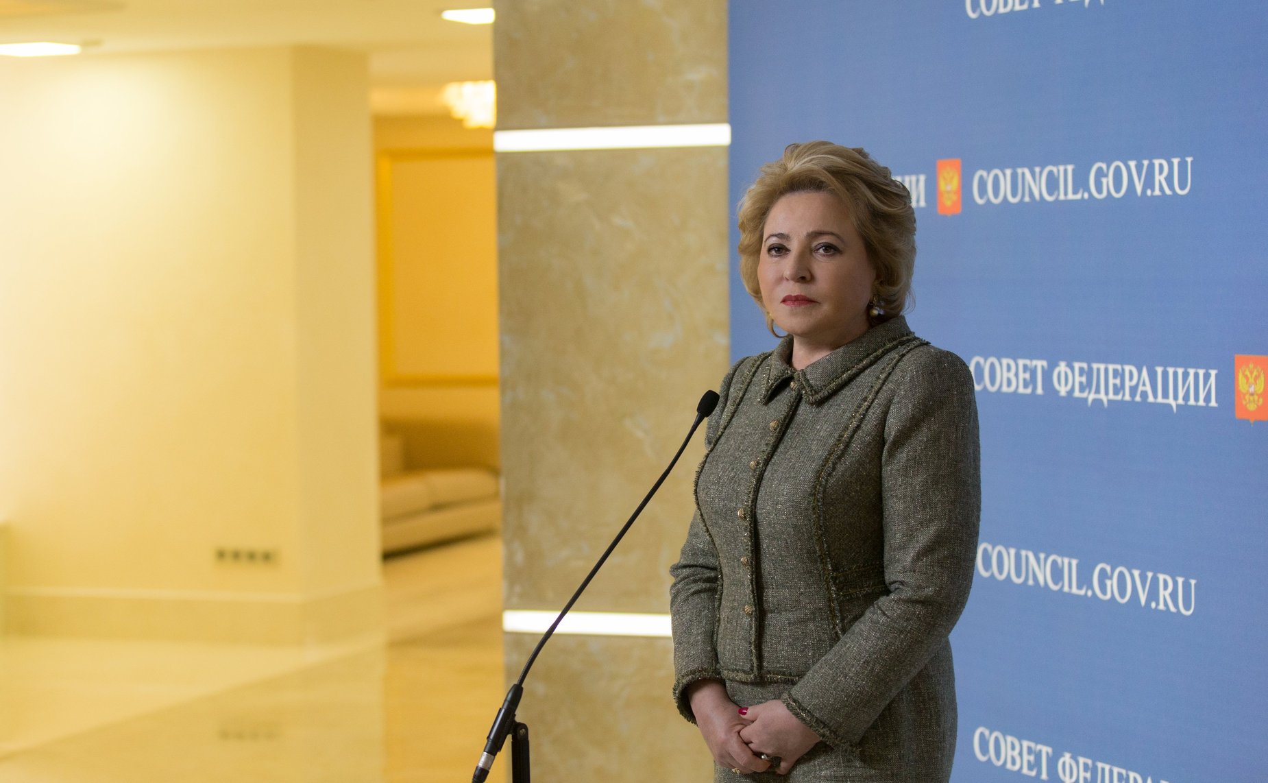 Брифинг В. Матвиенко по итогам 432-го заседания Совета Федерации