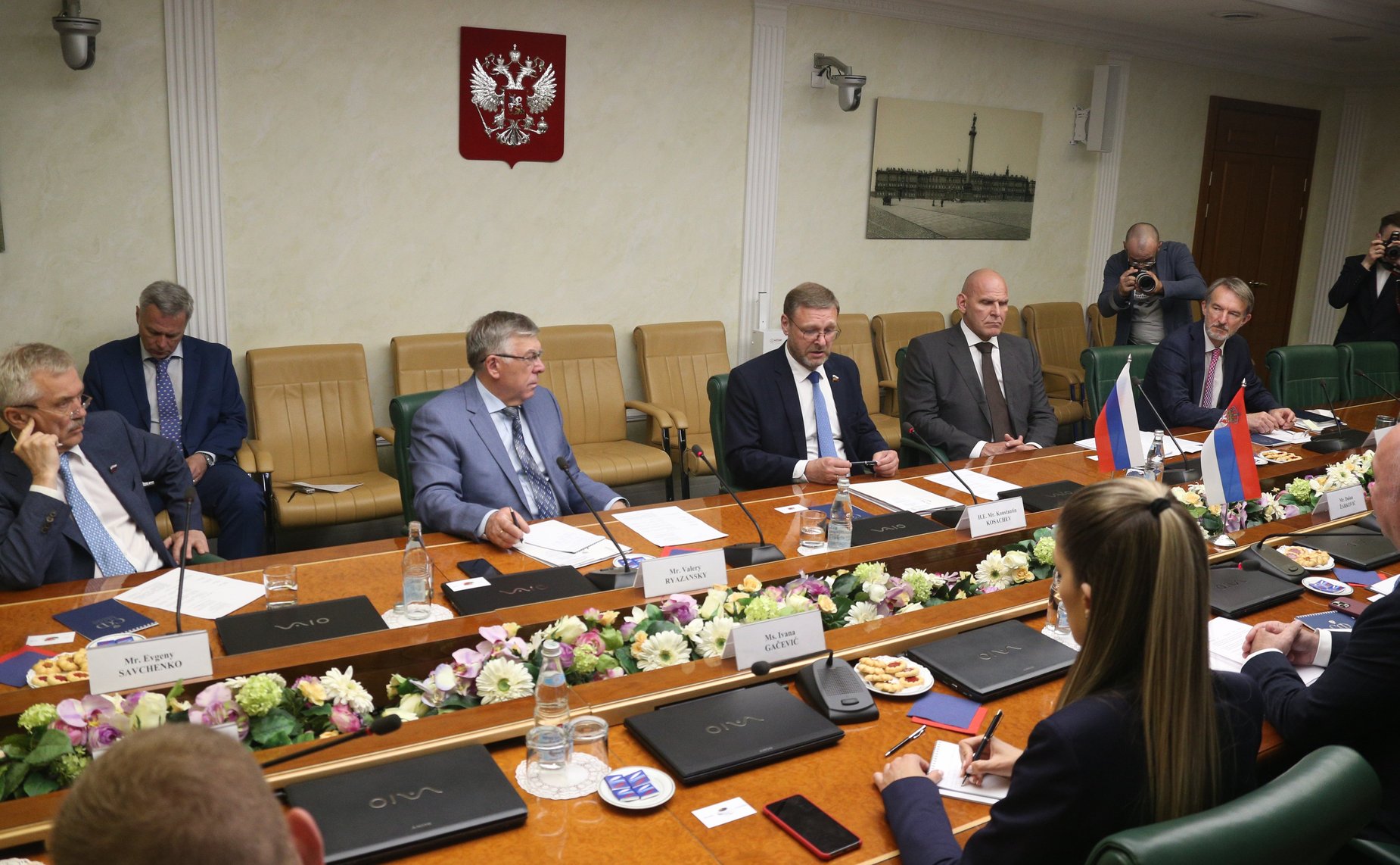 Встреча Константина Косачева с Министром по инновациям и технологическому развитию Республики Сербии