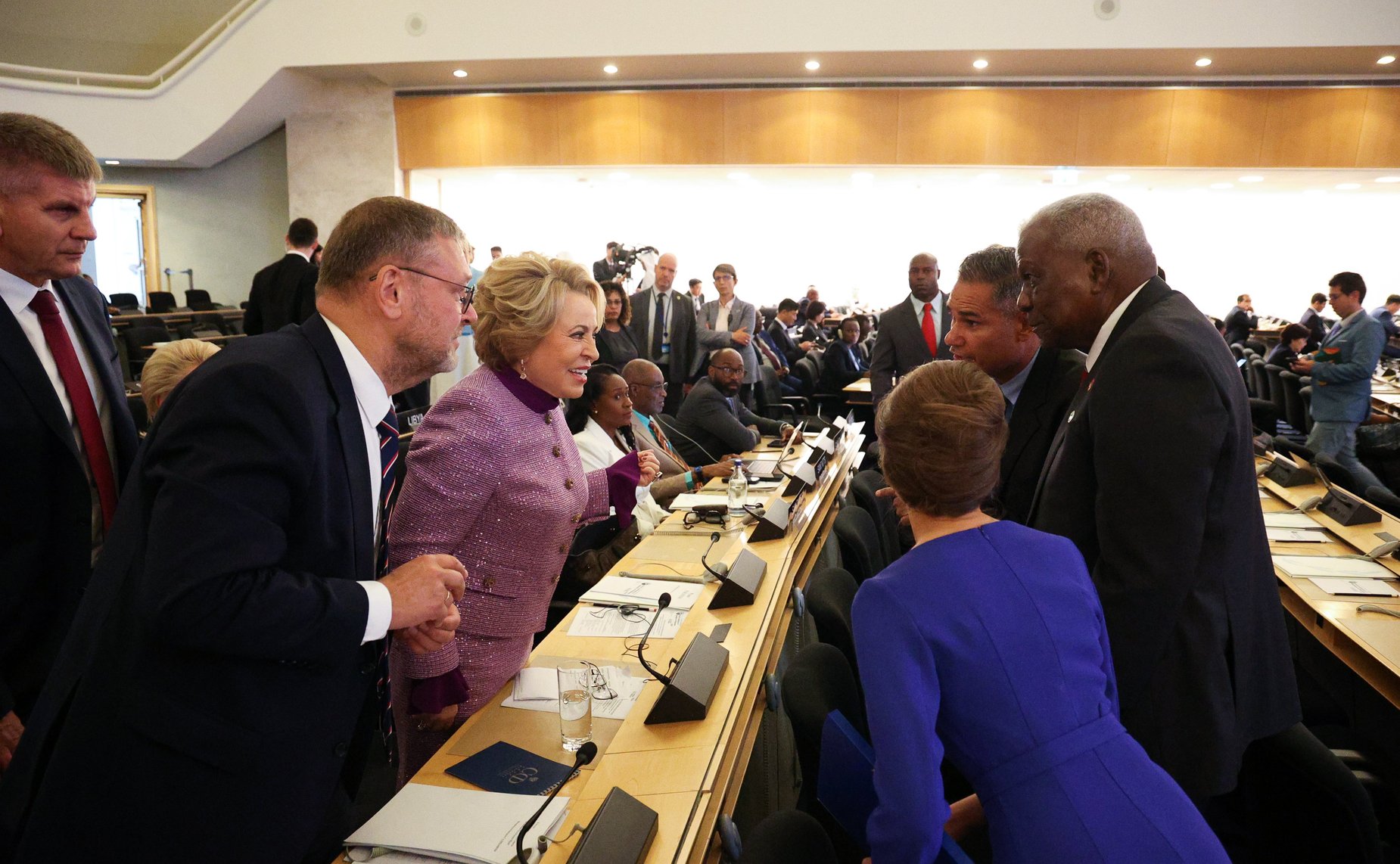 Выступление Председателя Совета Федерации Валентины Матвиенко открыло второй день Общей дискуссии шестой Всемирной конференции спикеров парламентов в Женеве