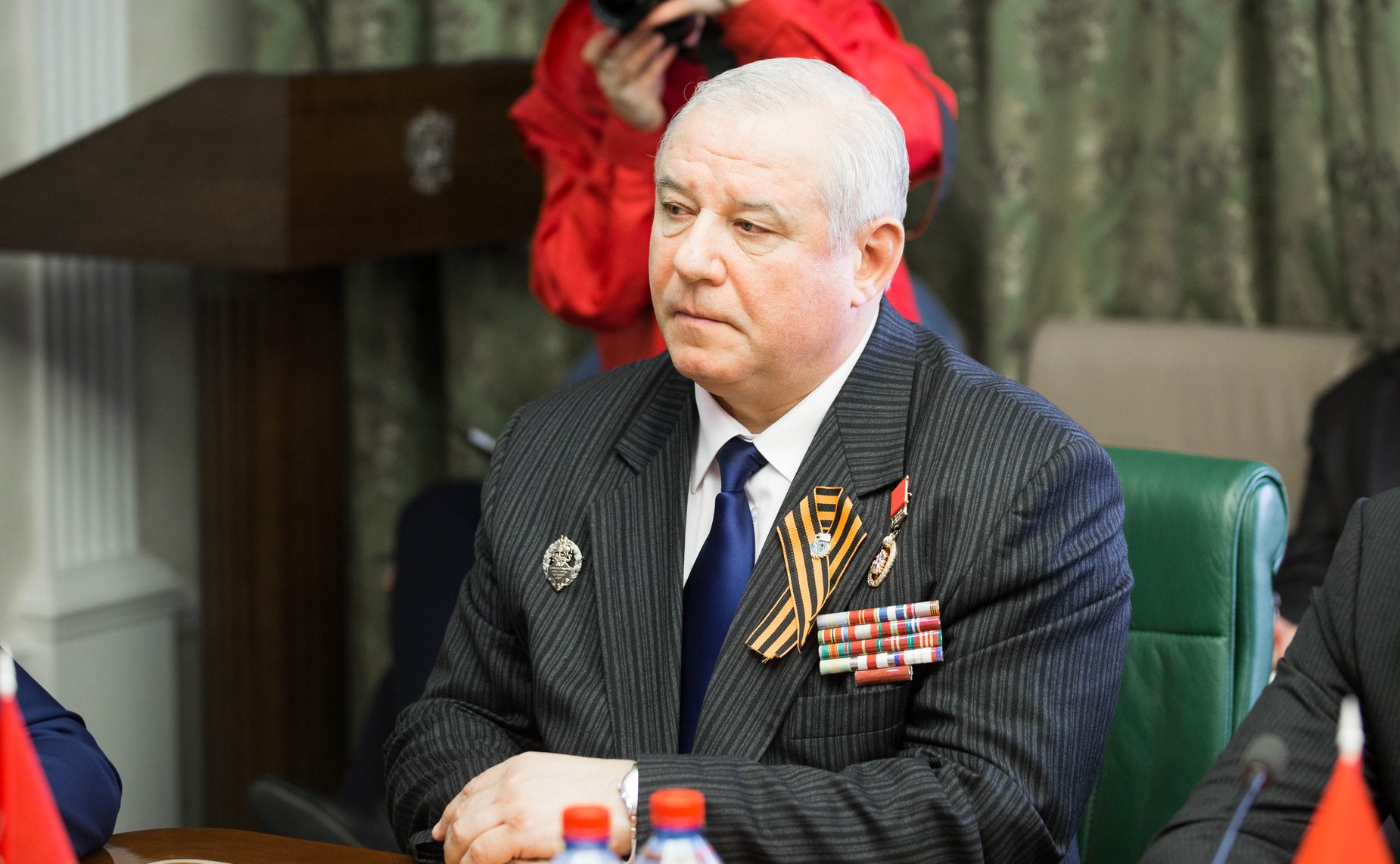 Встреча В. Озерова и с Д. Саблина с участниками Международного общественно-патриотического проекта 