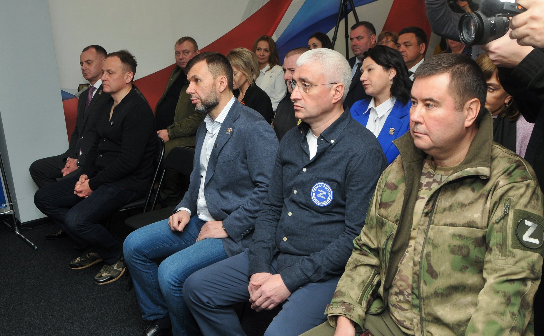 Первый заместитель Председателя СФ Владимир Якушев и глава Донецкой Народной Республики Денис Пушилин открыли в ДНР музей «Поле битвы: Мариуполь»