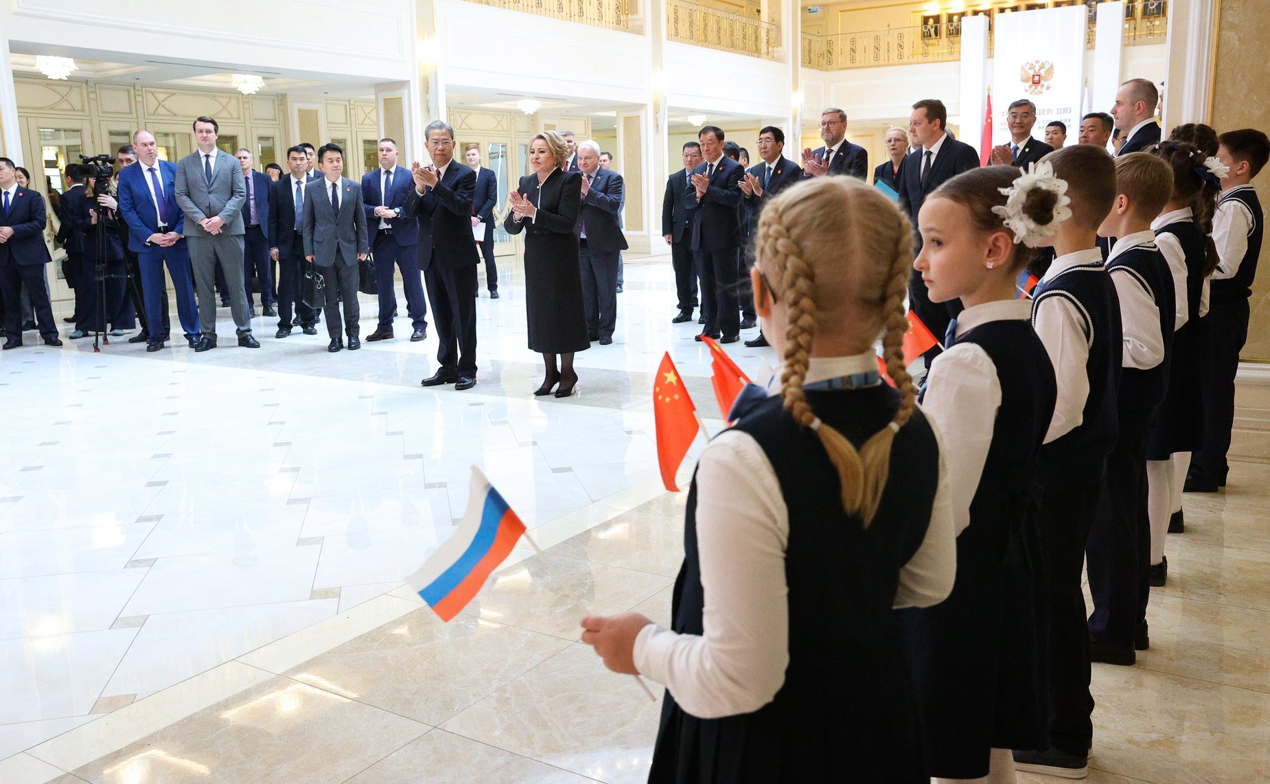 Встреча Председателя Совета Федерации Валентины Матвиенко с Председателем Постоянного комитета Всекитайского собрания народных представителей (ВСНП) Китайской Народной Республики Чжао Лэцзи