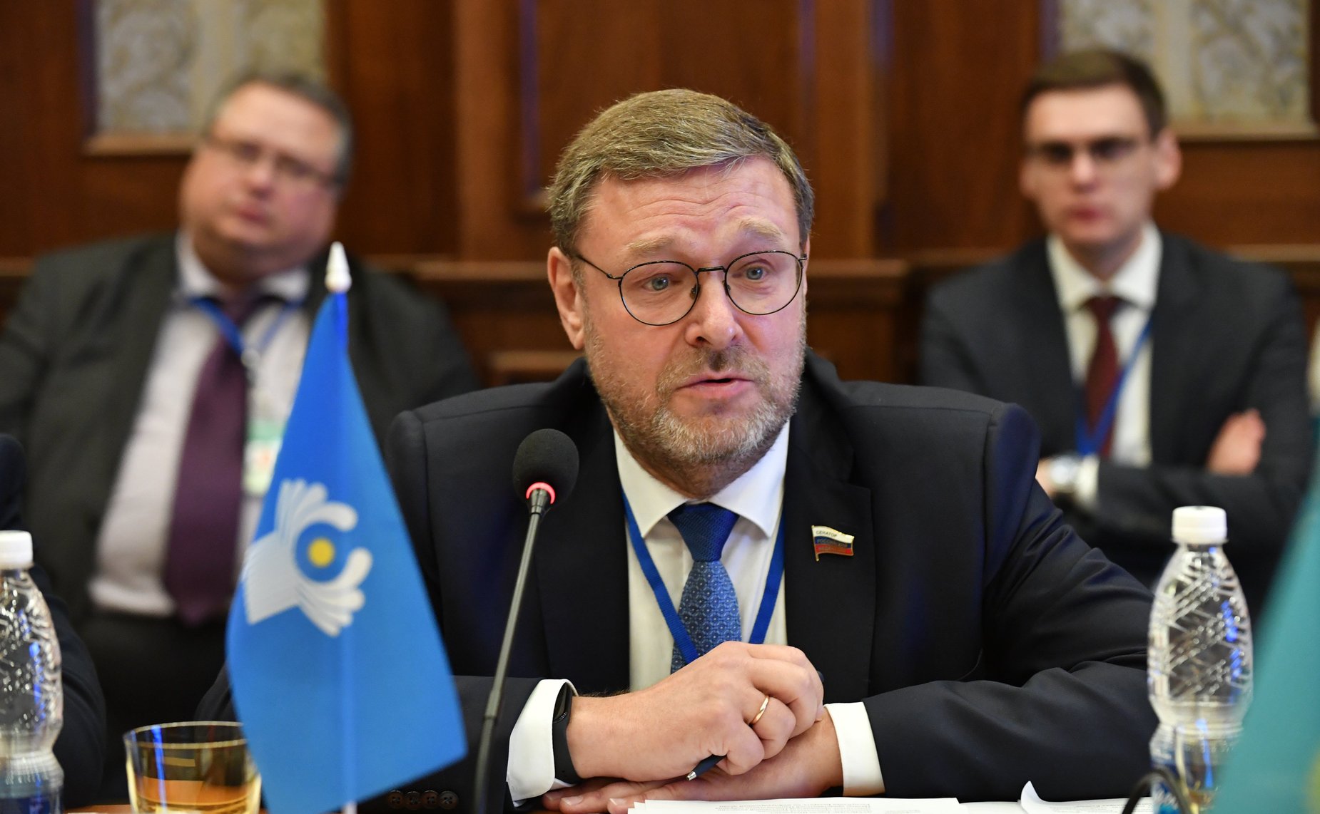 Заместитель Председателя Совета Федерации Константин Косачев выступил на заседании Комиссии МПА СНГ по политическим вопросам и международному сотрудничеству