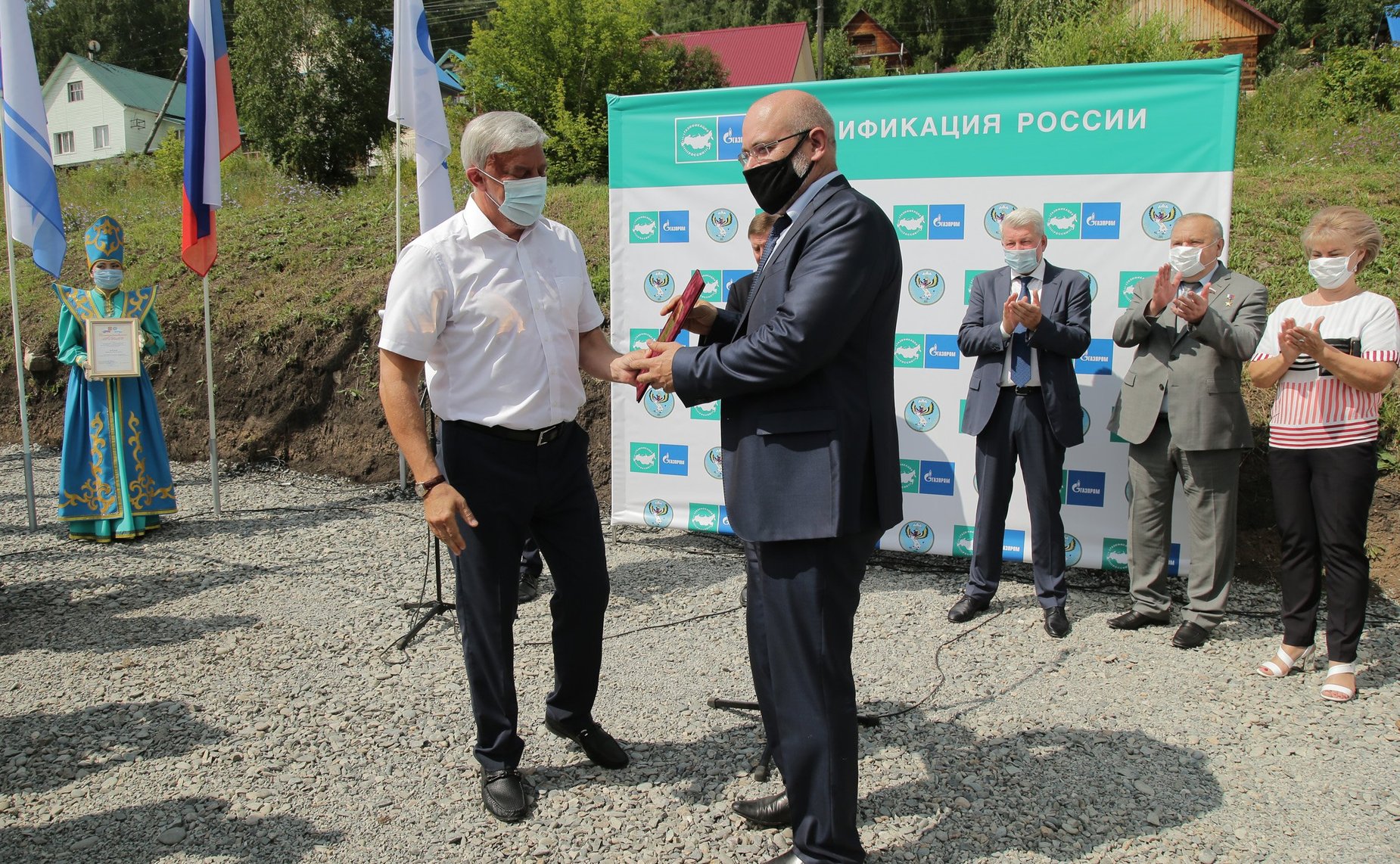 Татьяна Гигель приняла участие в церемонии подключения микрорайона «Гардинка» города Горно-Алтайска к природному газу