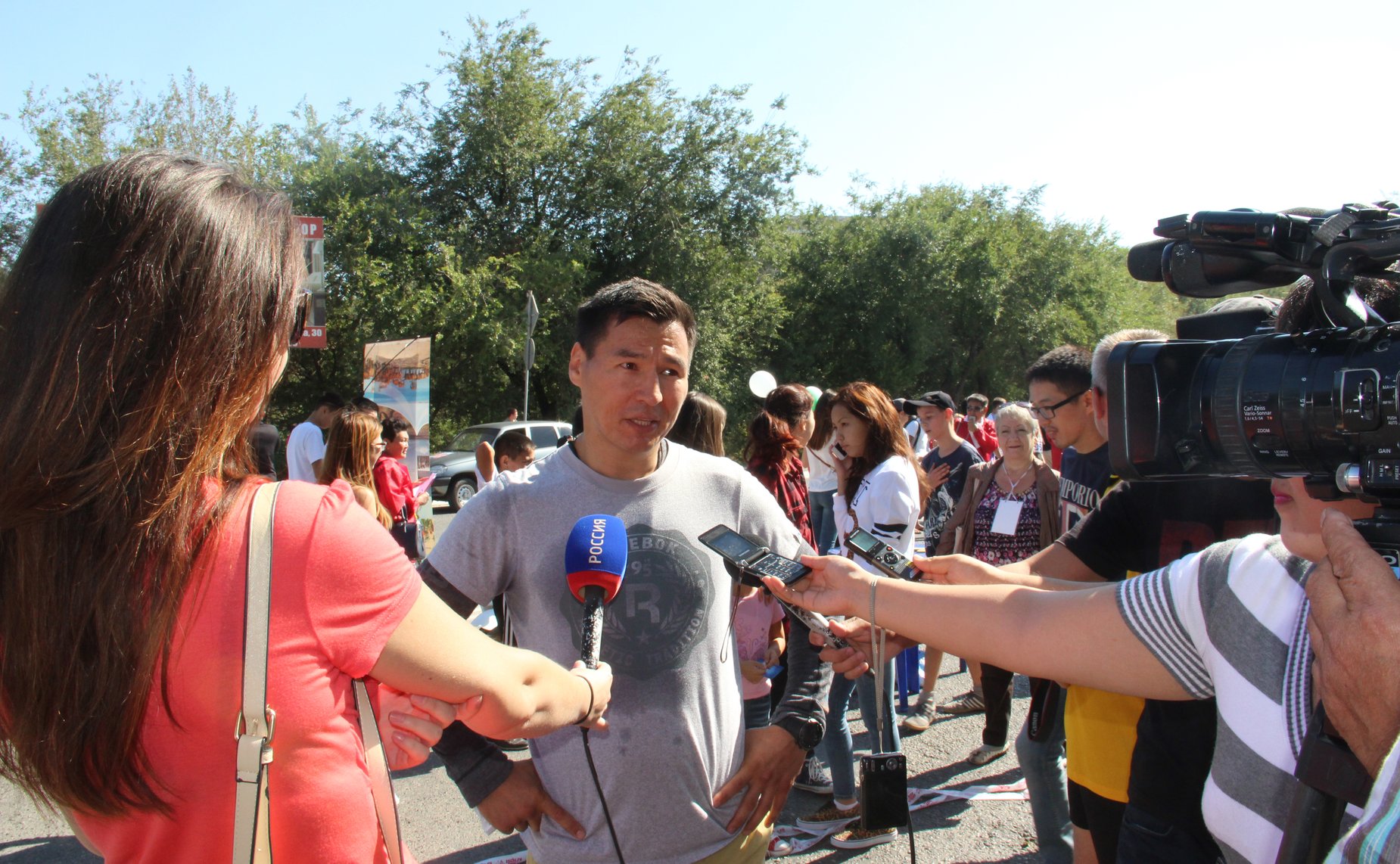 Б. Хасиков принял участие в состоявшемся в Элисте Дне Здоровья