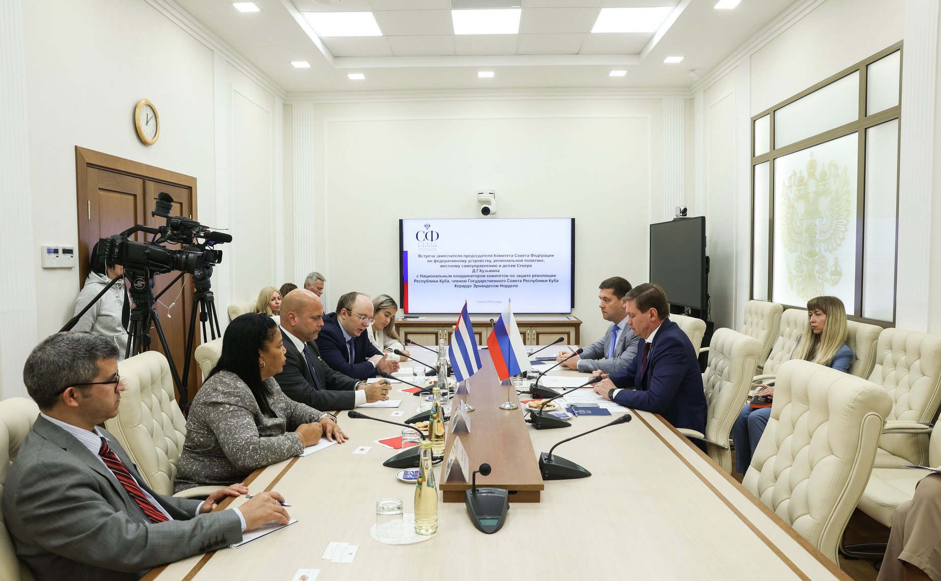 Встреча Дмитрия Кузьмина с Национальным координатором комитетов по защите революции Республики Куба, членом Государственного Совета Республики Куба Херардо Эрнандесом Нордело