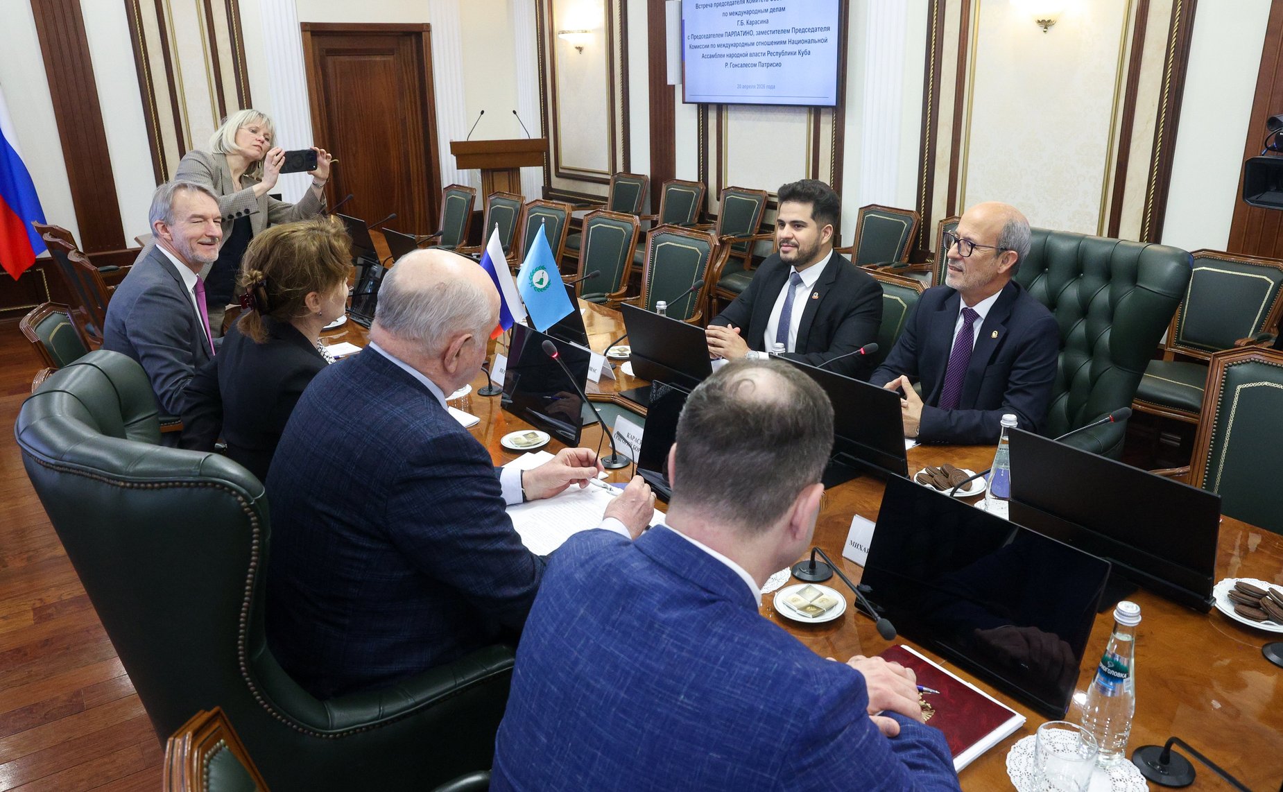 Встреча председателя Комитета Совета Федерации по международным делам Григория Карасина с Председателем Парламента стран Латинской Америки и Карибского бассейна Роландо Мигелем Гонсалесом Патрисио