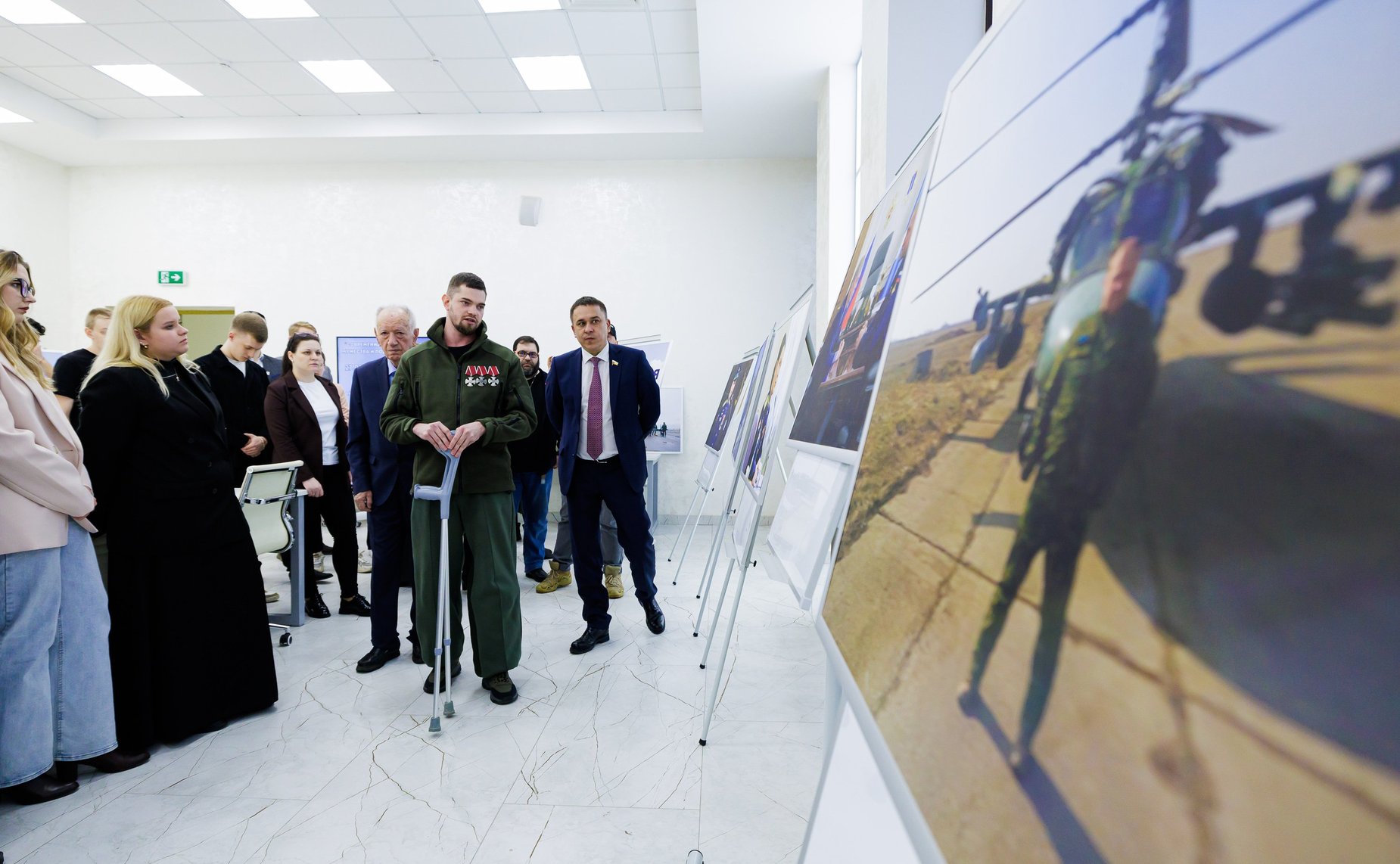 Айрат Гибатдинов представил фотовыставку «Герои Гостомеля» в Тимирязевской академии