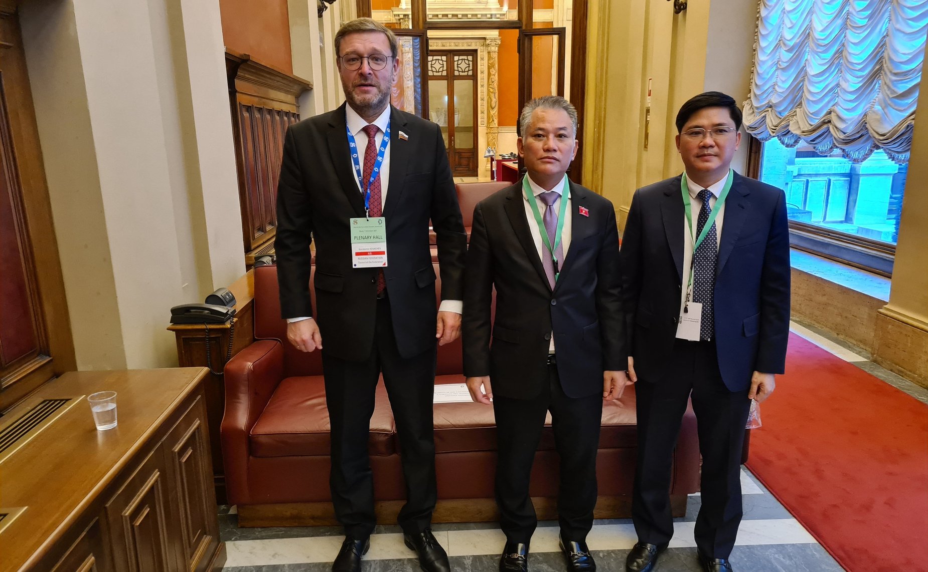 Встреча заместителя Председателя СФ Константина Косачева и заместителя председателя Департамента по международным делам Национальной Ассамблеи Вьетнама Дон Туан Фонга