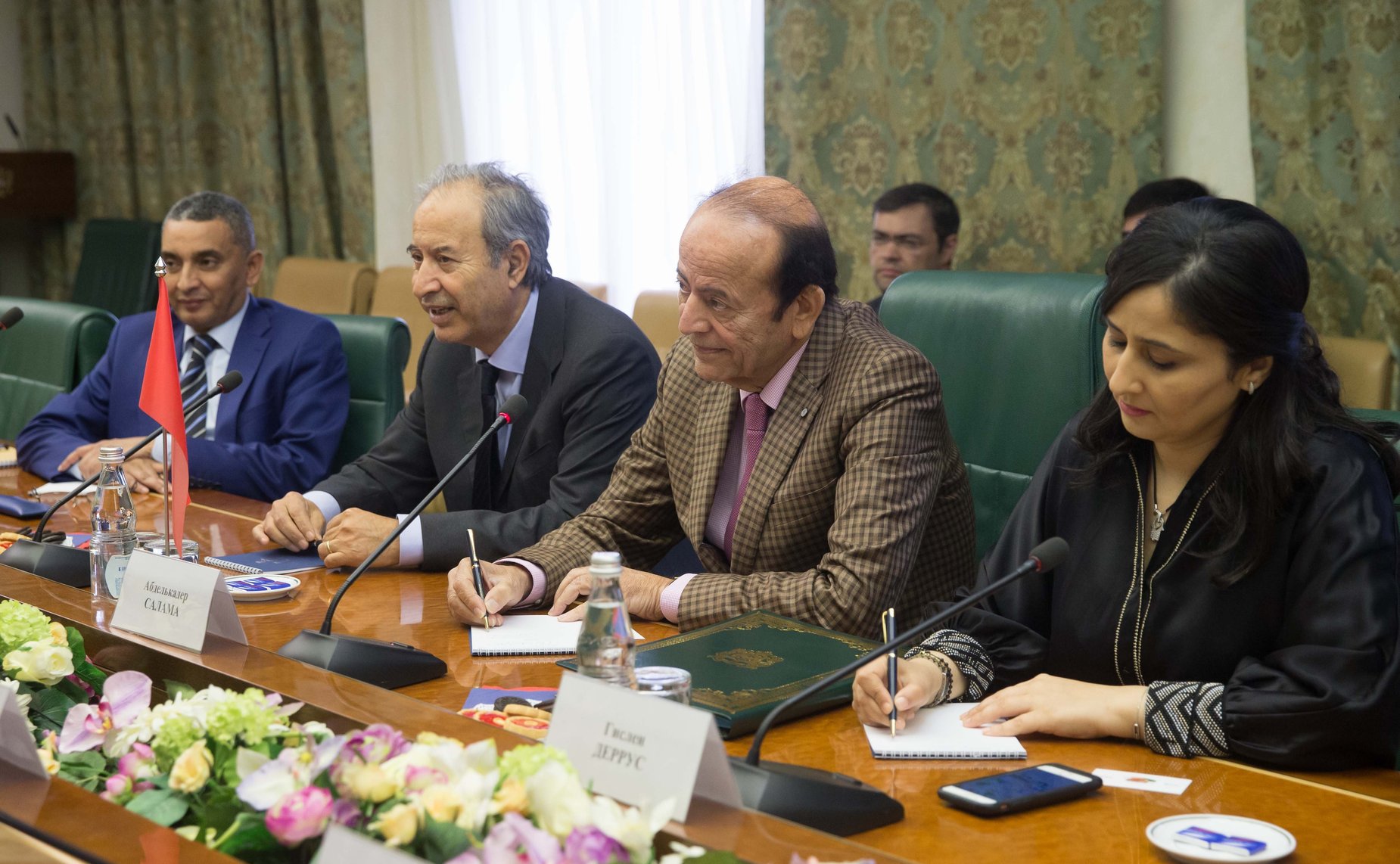 Встреча Н. Федорова с заместителем Председателя Палаты советников Королевства Марокко Абделькадером Саламой